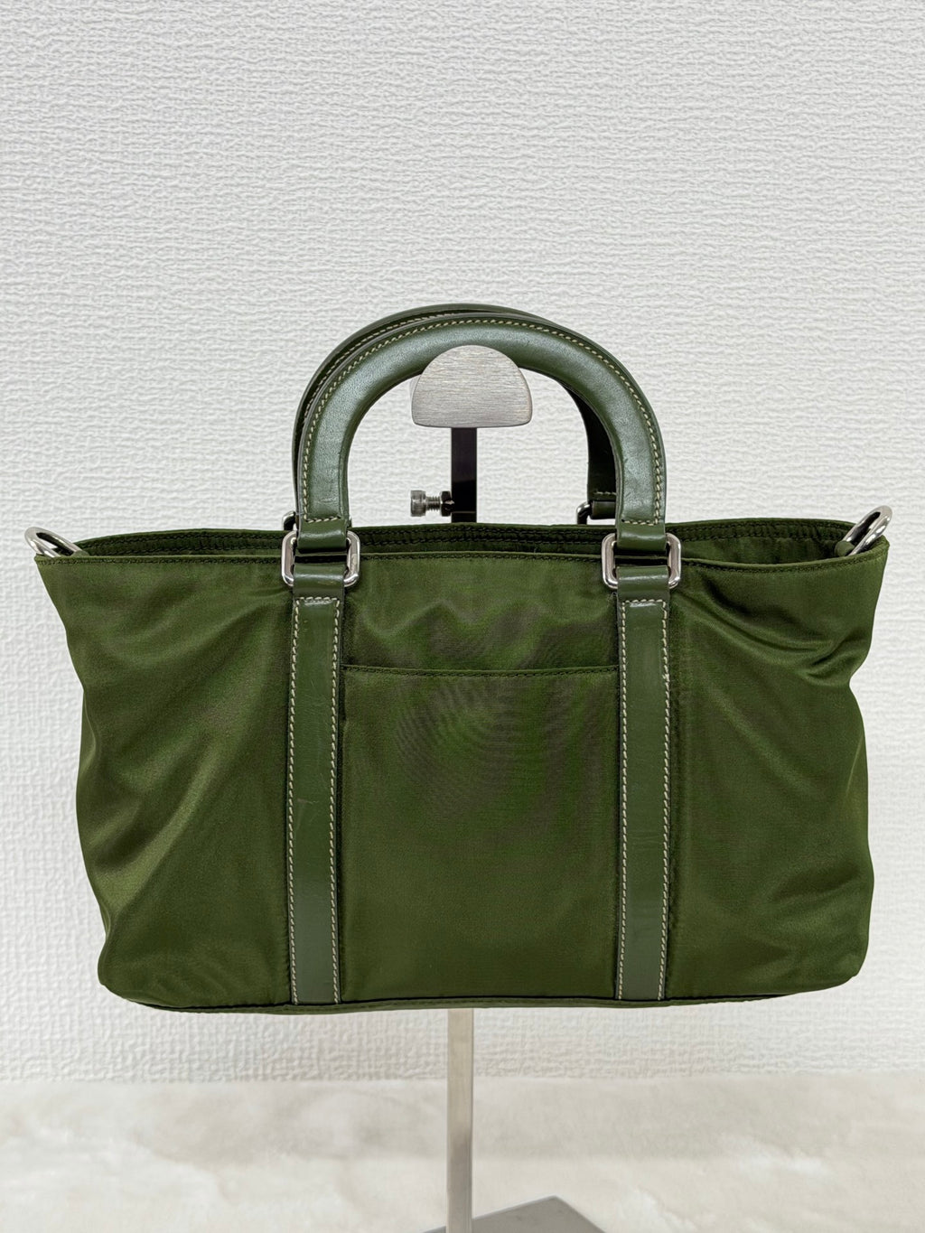 PRADA Nylon Olive Green 2WAY Shoulderbag