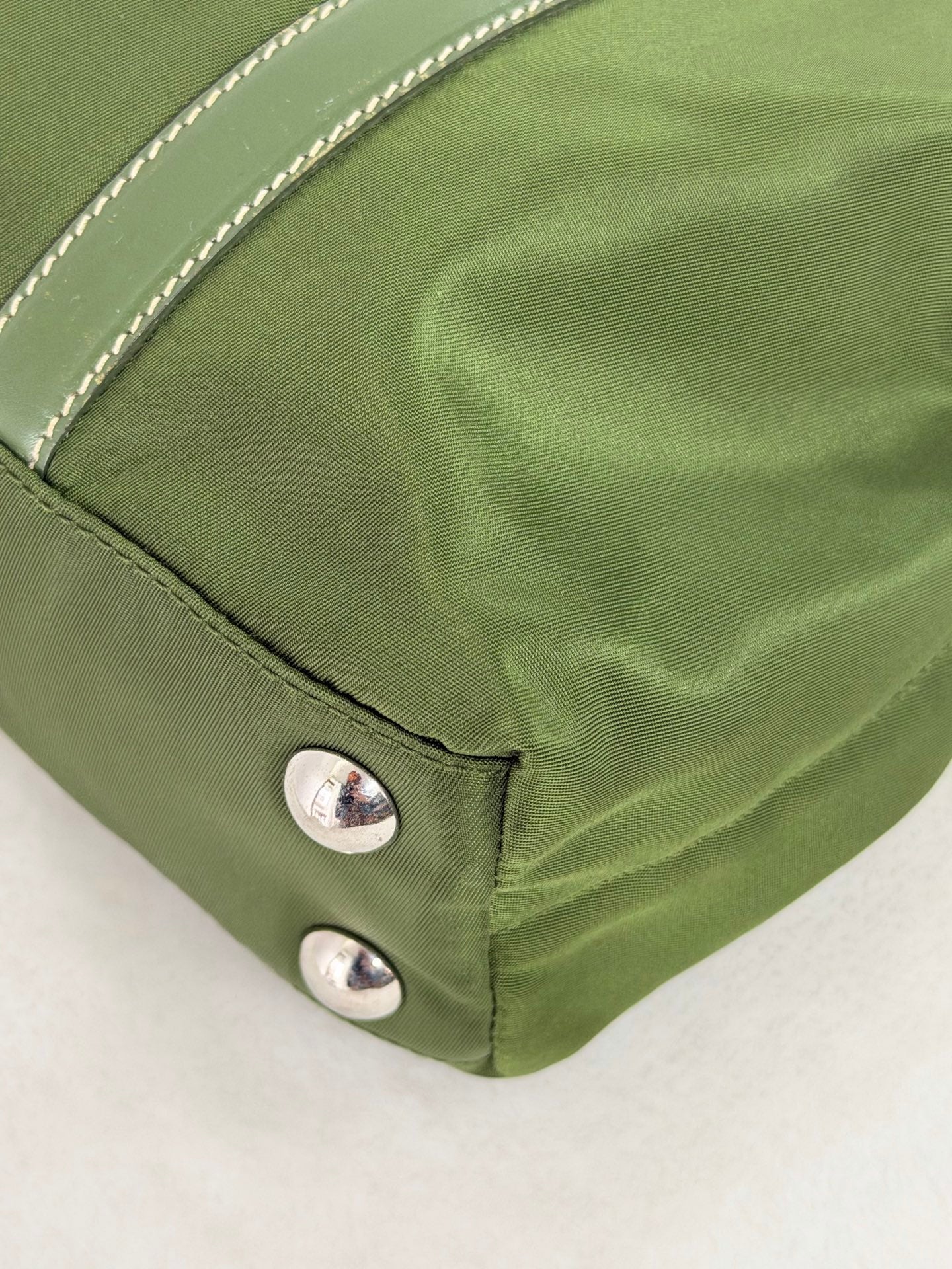PRADA Nylon Olive Green 2WAY Shoulderbag