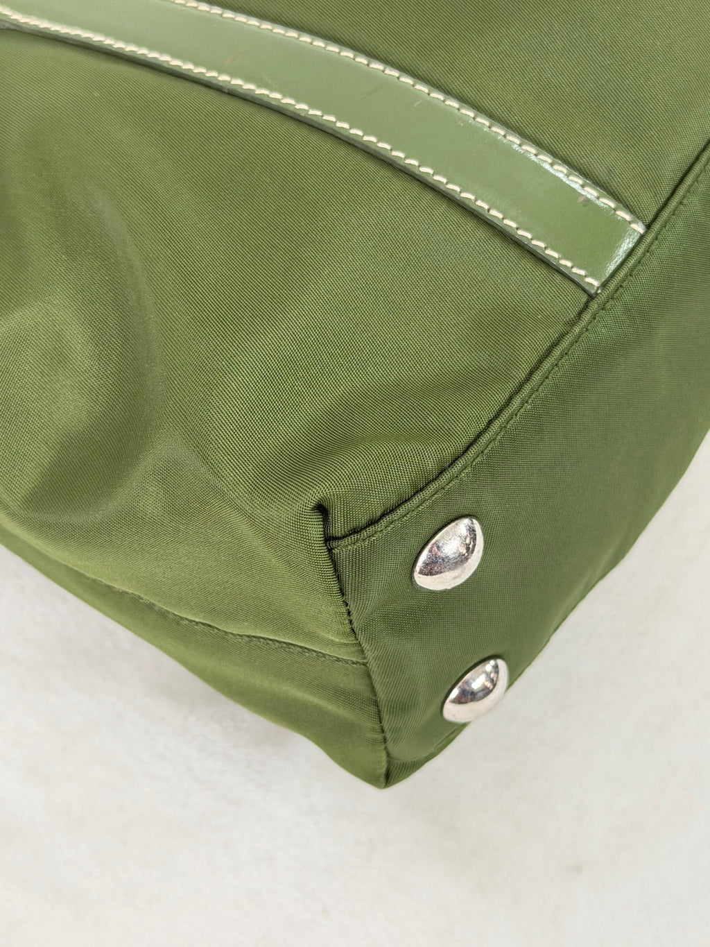 PRADA Nylon Olive Green 2WAY Shoulderbag