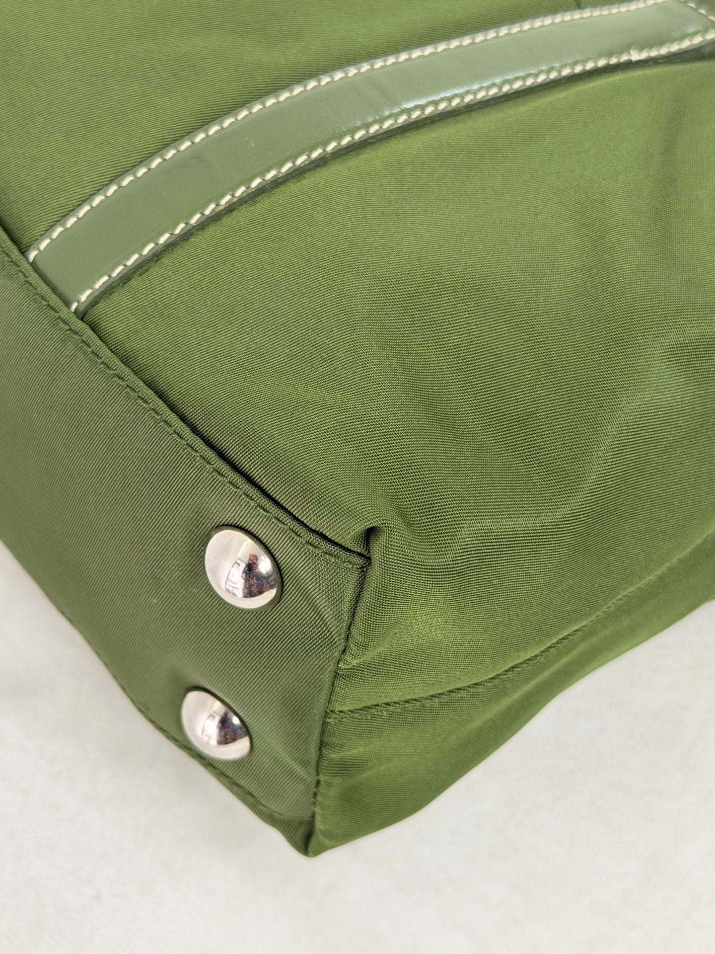 PRADA Nylon Olive Green 2WAY Shoulderbag