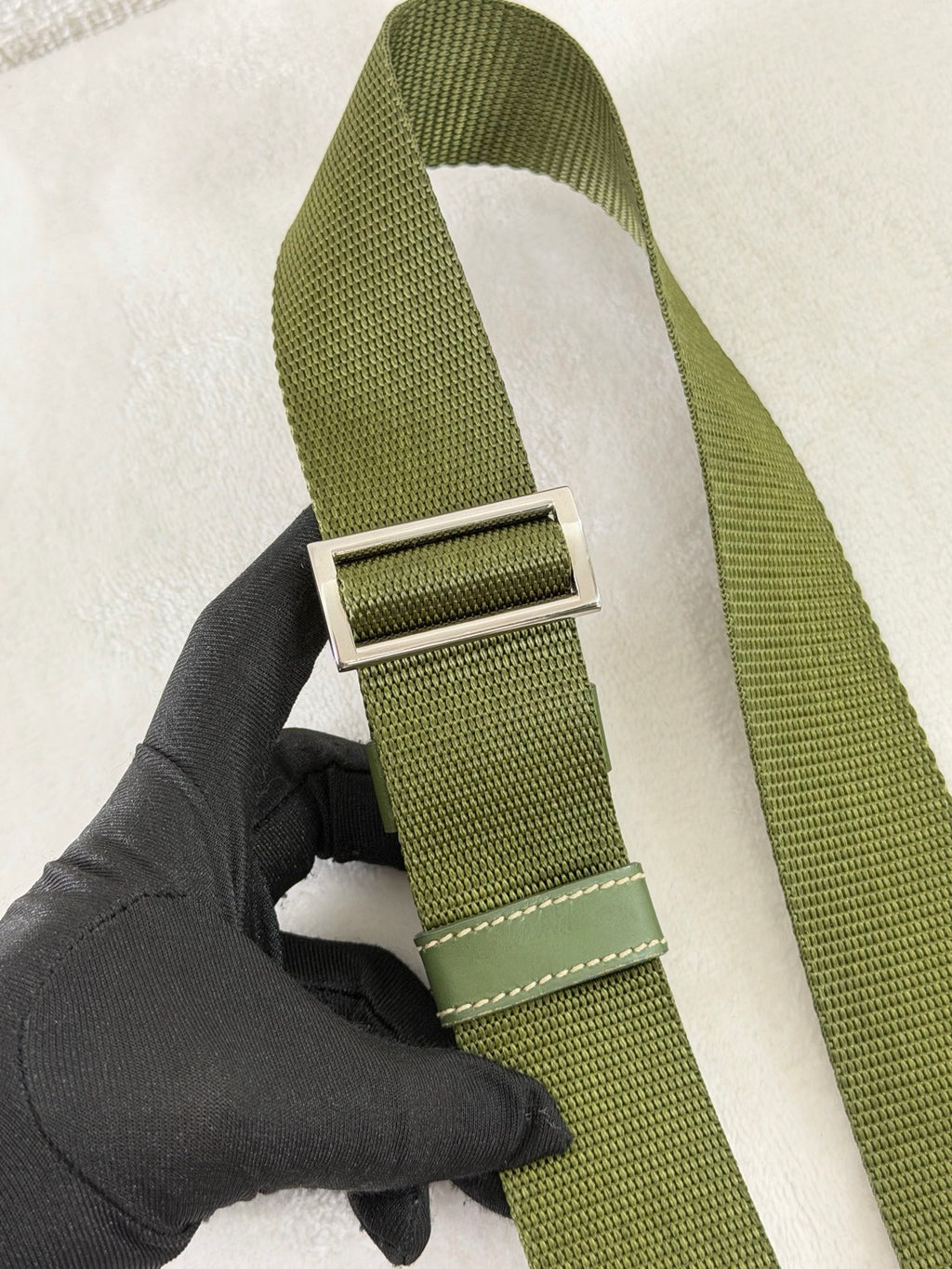 PRADA Nylon Olive Green 2WAY Shoulderbag