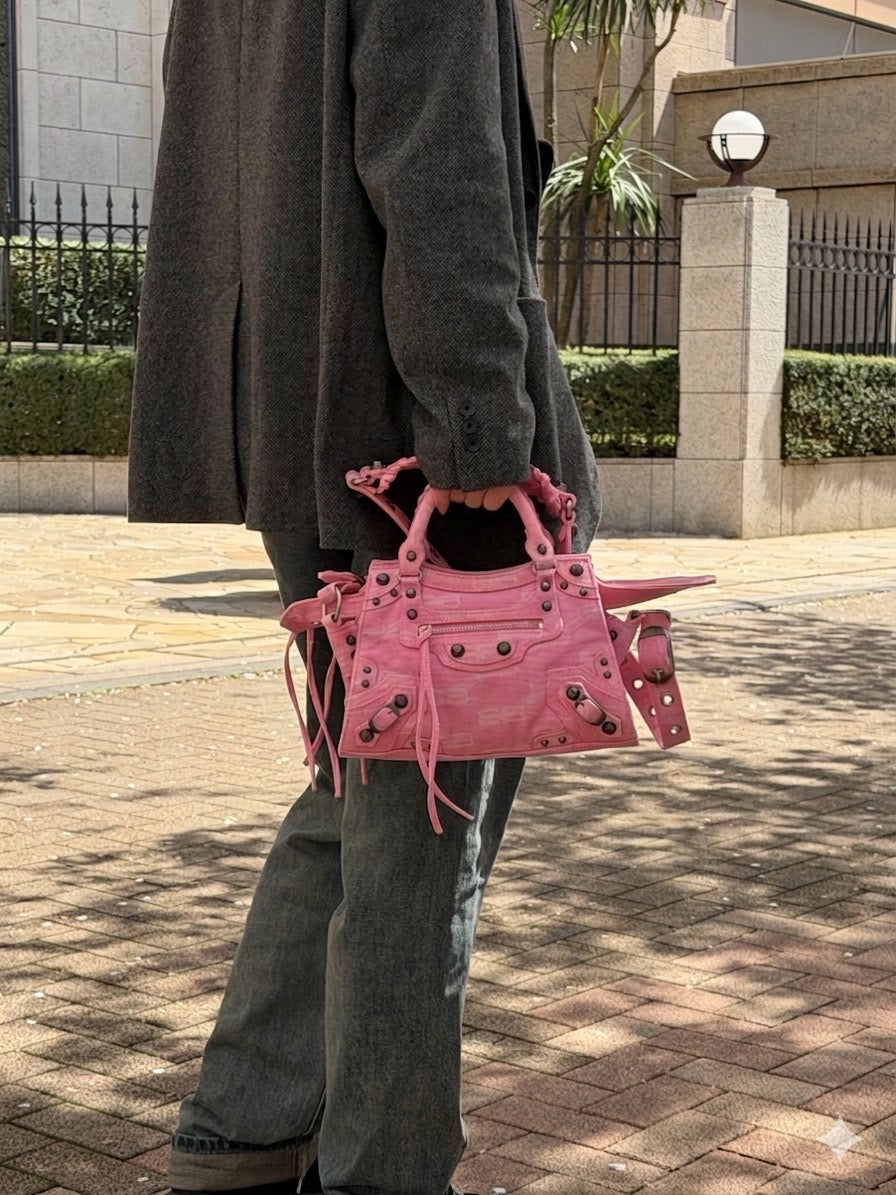 BALENCIAGA Le City Mini Shoulderbag Pink