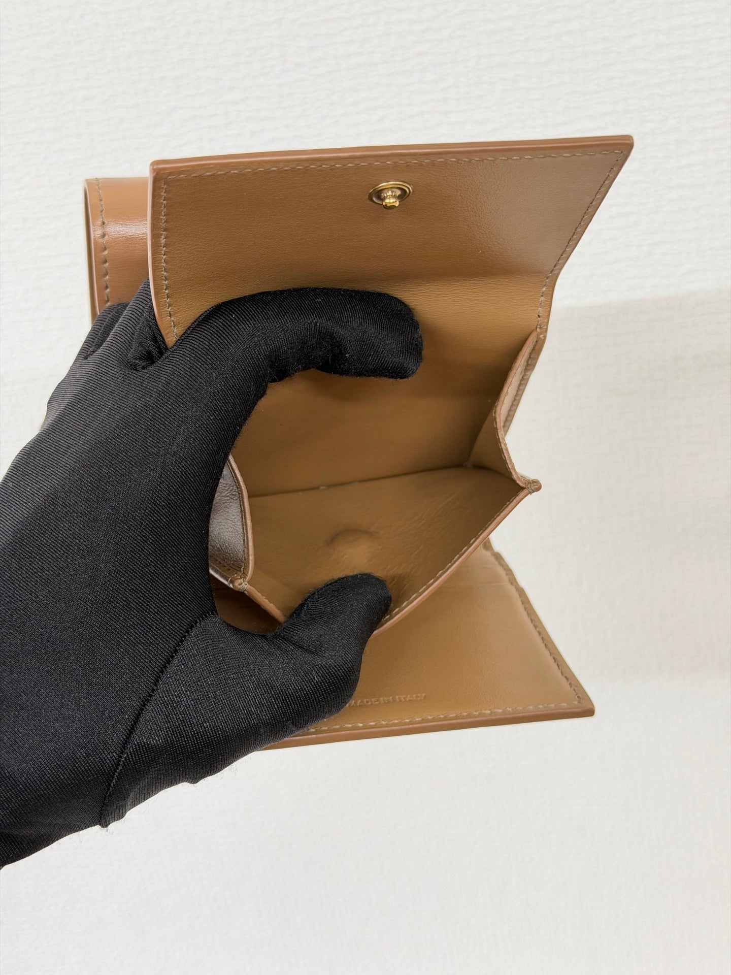 CELINE Leather Trifold Wallet