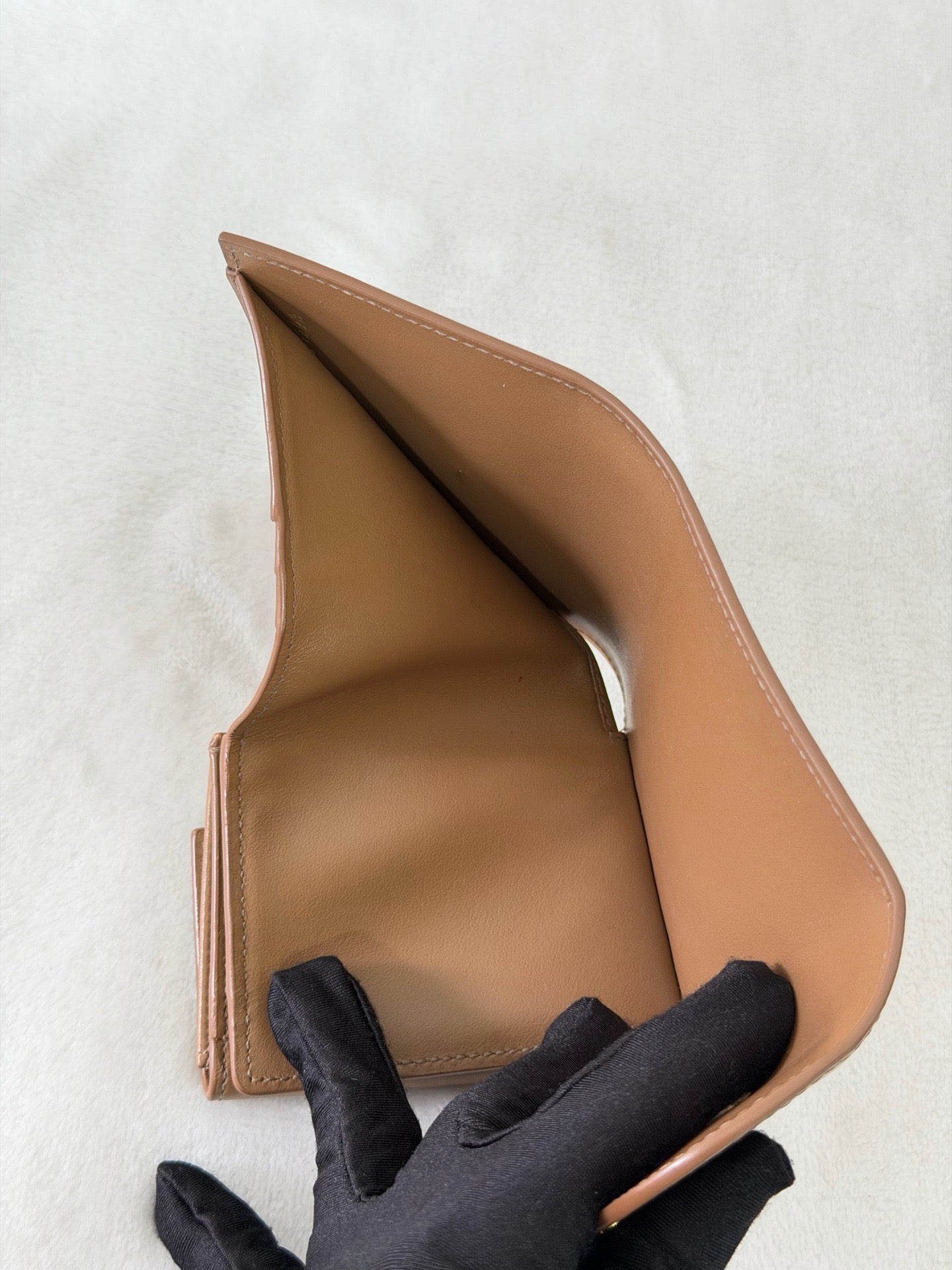 CELINE Leather Trifold Wallet
