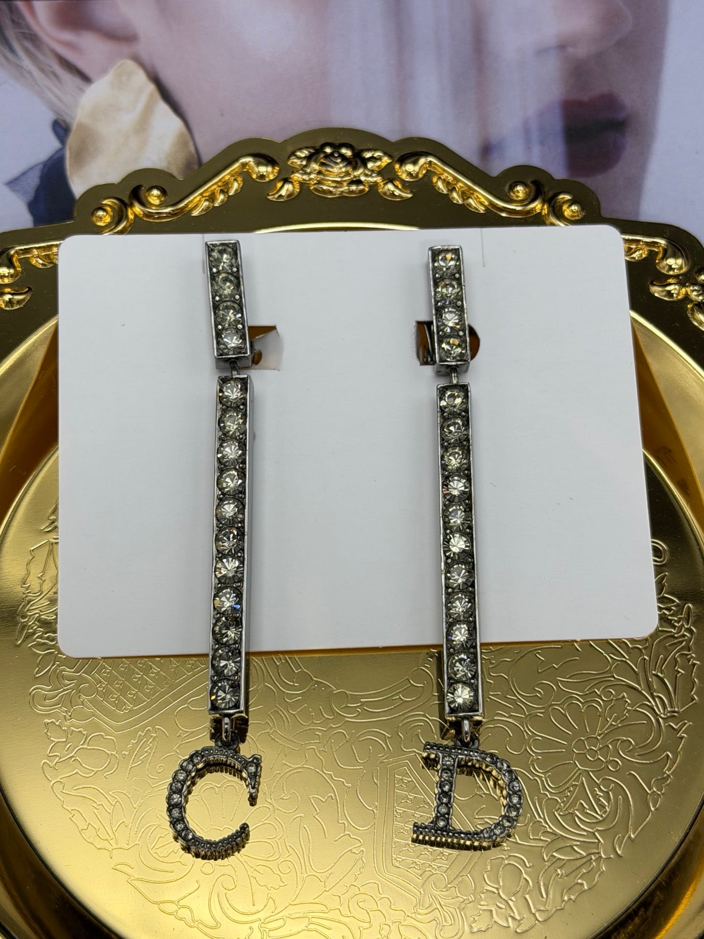 CHRISTIAN DIOR  CD Logo Earring Clips