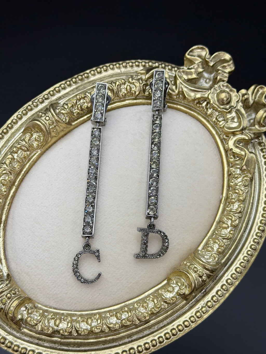 CHRISTIAN DIOR  CD Logo Earring Clips
