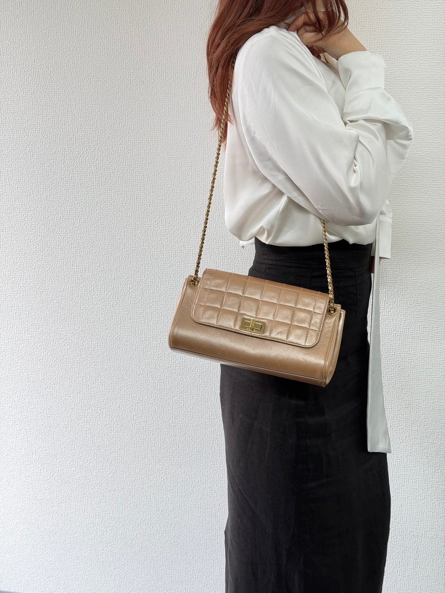 CHANEL 2.55 Ice Cube Choclate Bar Chainbag