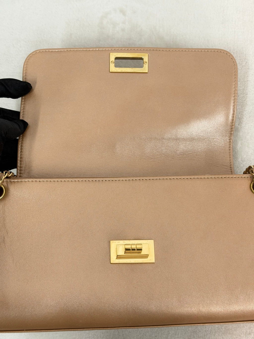 CHANEL 2.55 Ice Cube Choclate Bar Chainbag