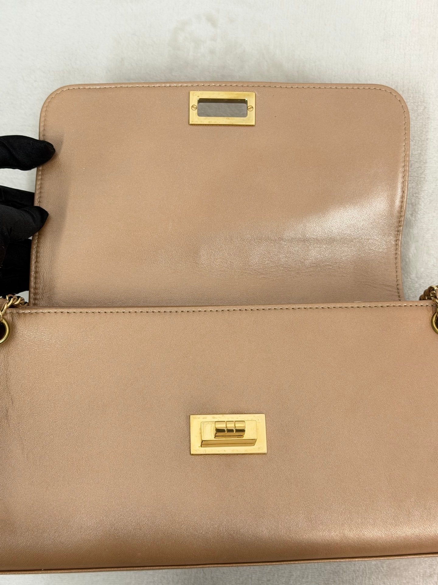 CHANEL 2.55 Ice Cube Choclate Bar Chainbag