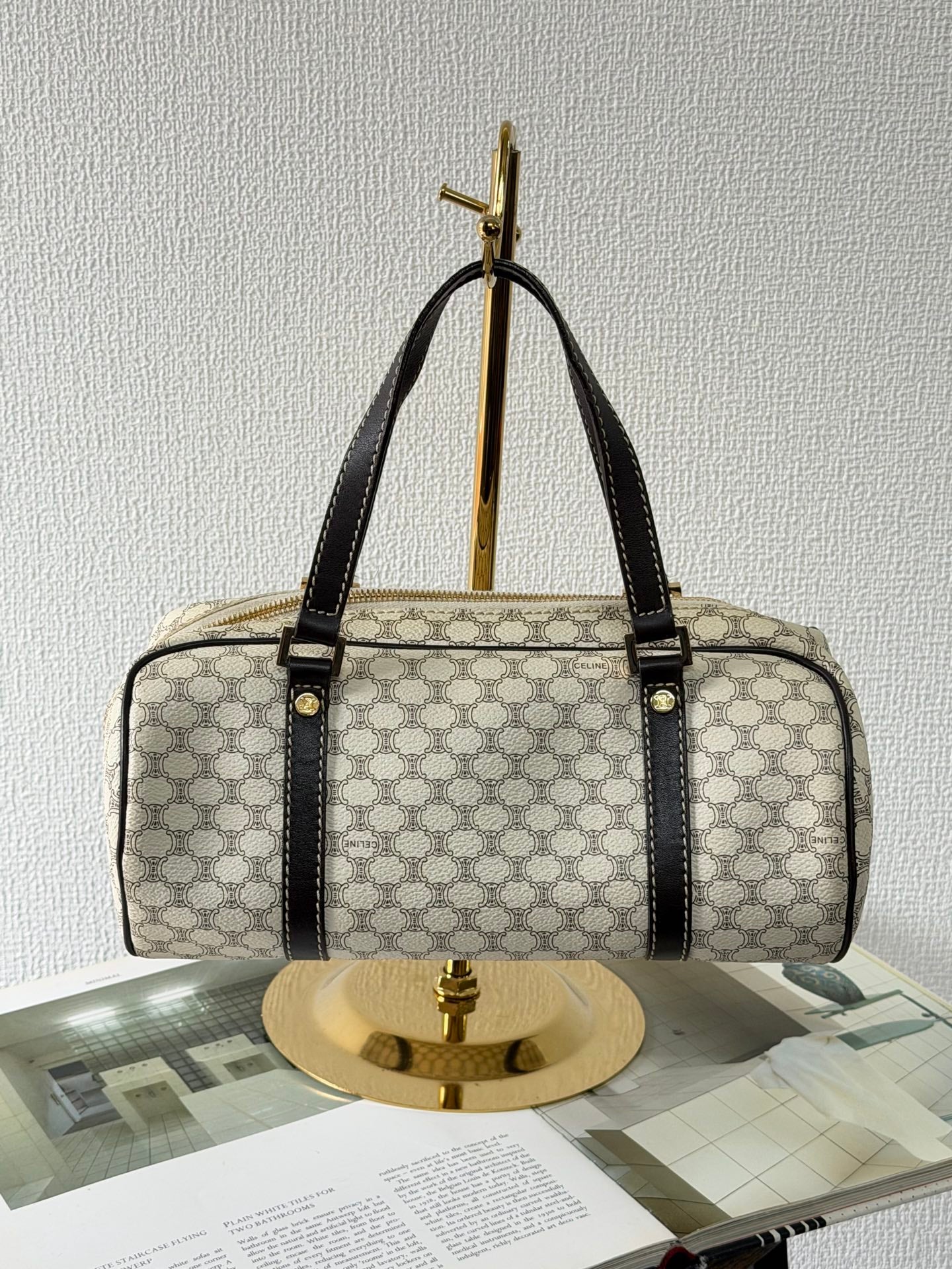 CELINE Macadam Barrel Bag