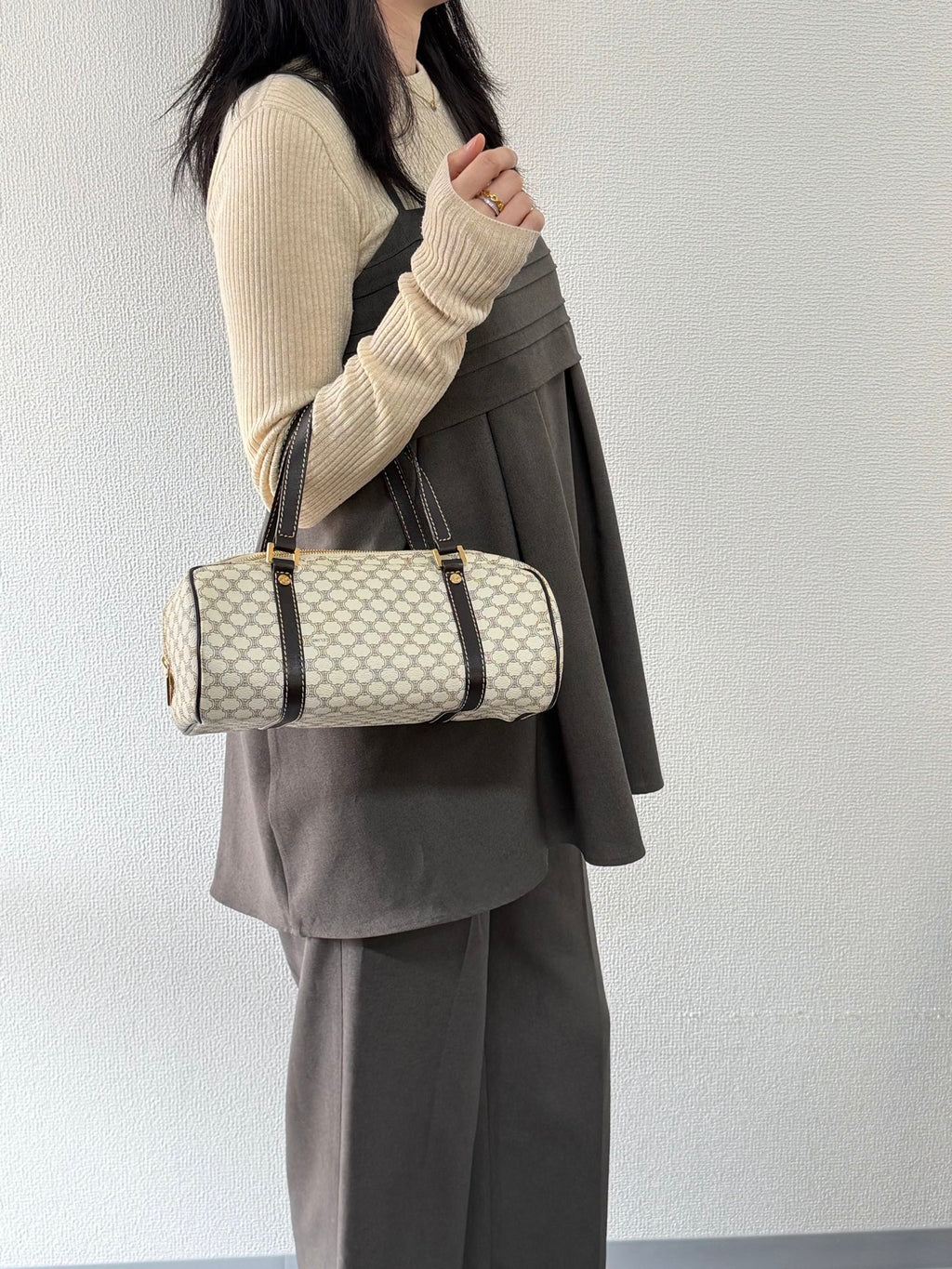 CELINE Macadam Barrel Bag