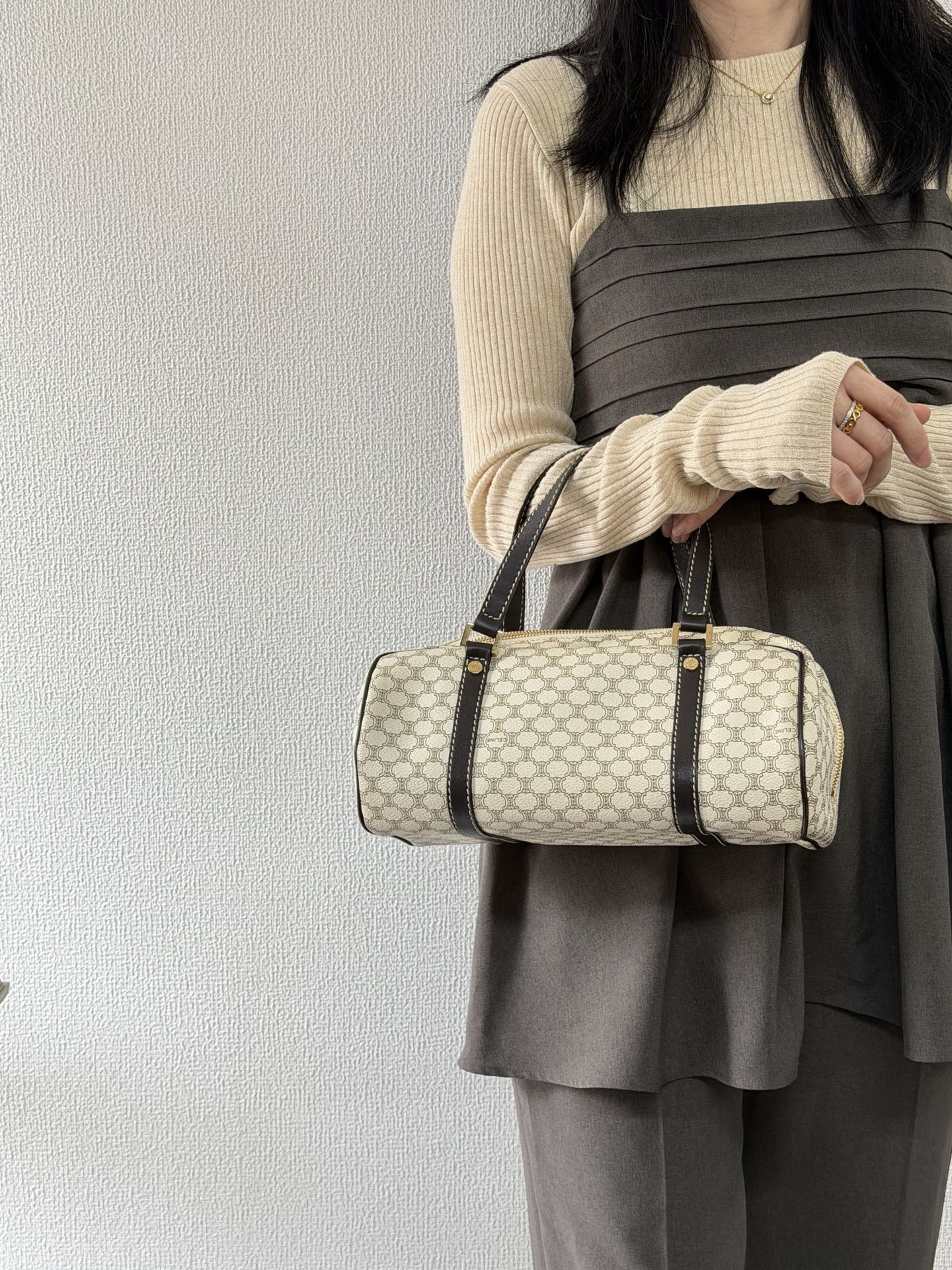 CELINE Macadam Barrel Bag