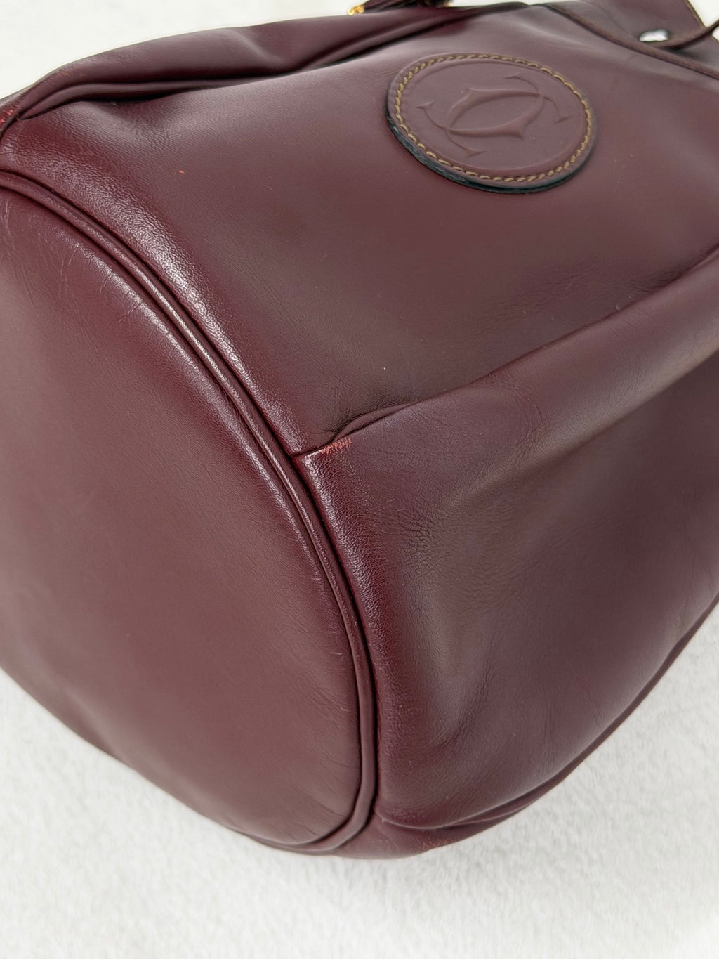 Cartier Burgendy Bucket Shoulderbag