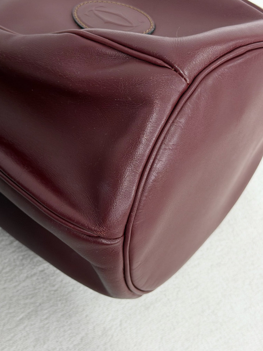 Cartier Burgendy Bucket Shoulderbag