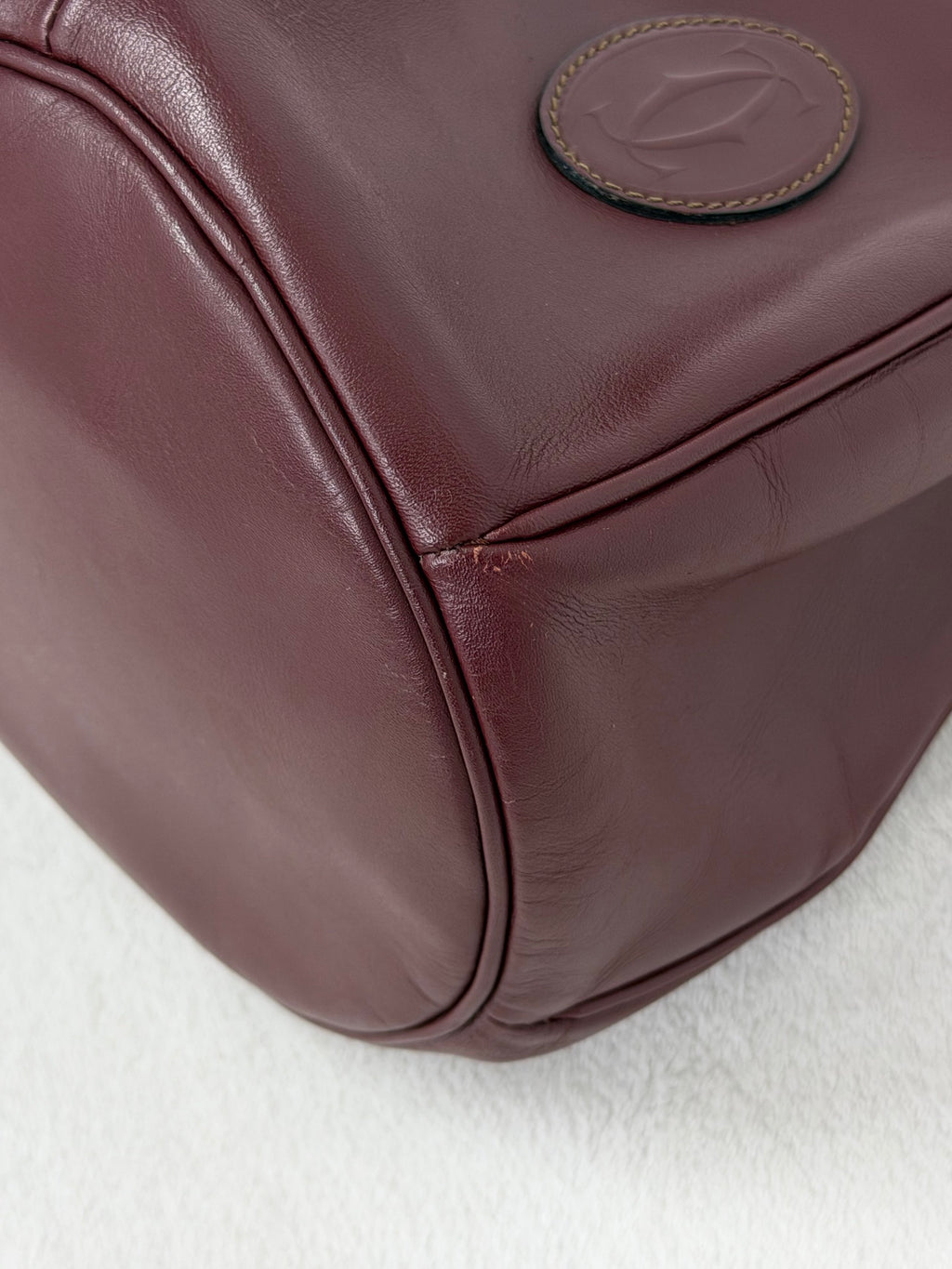 Cartier Burgendy Bucket Shoulderbag