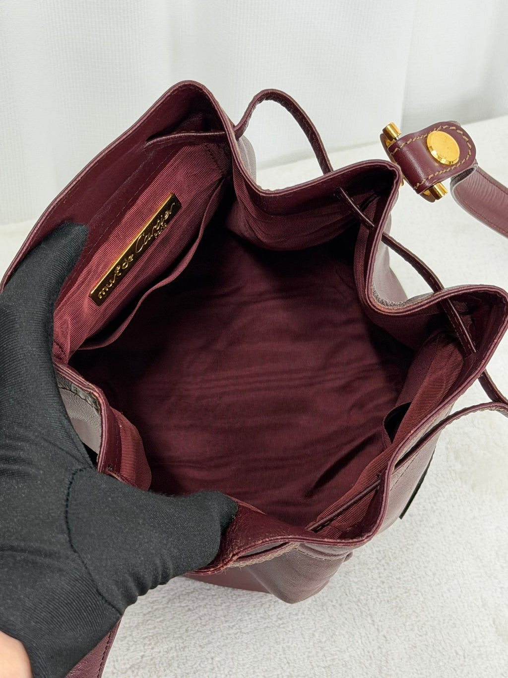 Cartier Burgendy Bucket Shoulderbag