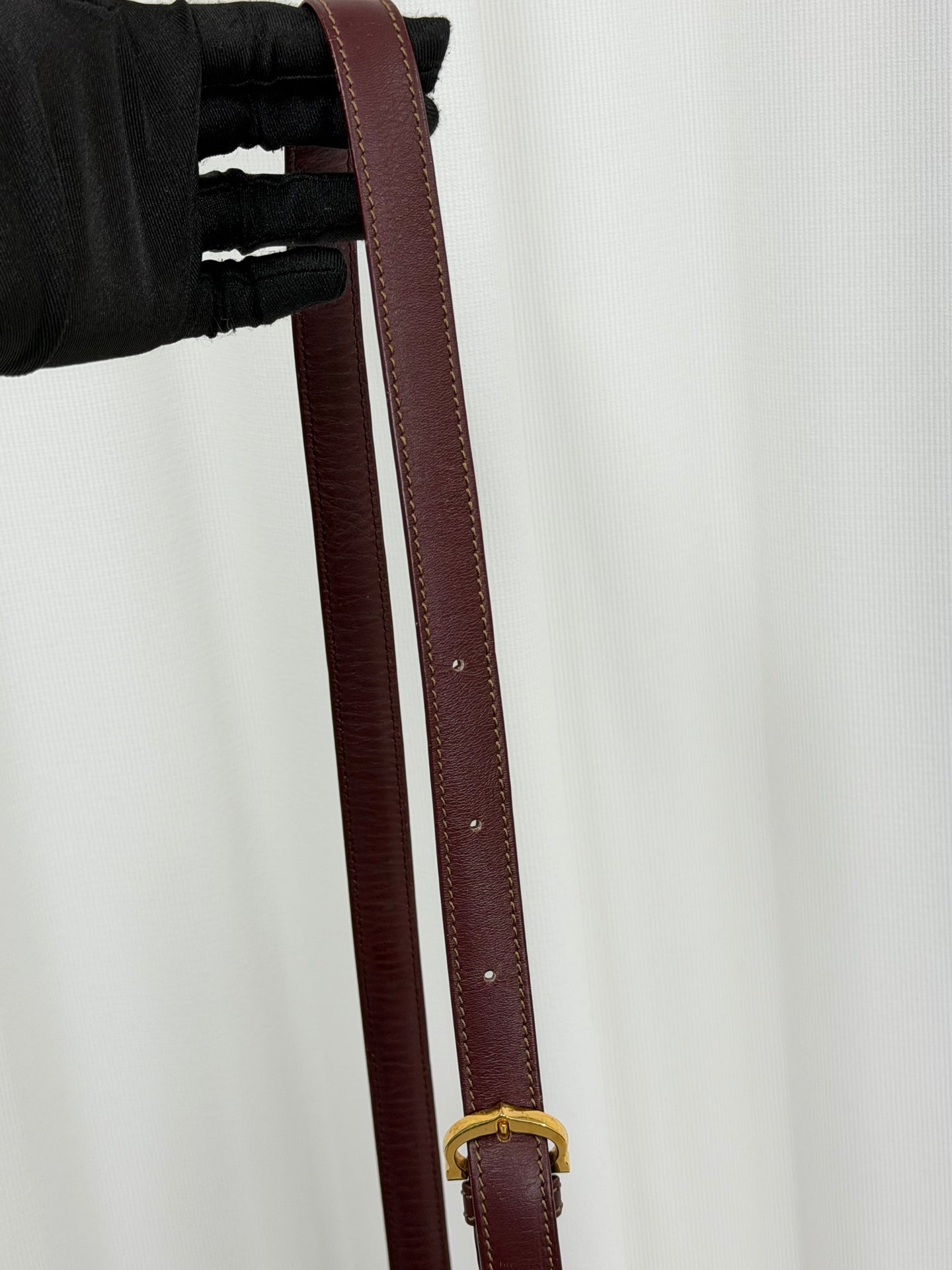 Cartier Burgendy Bucket Shoulderbag