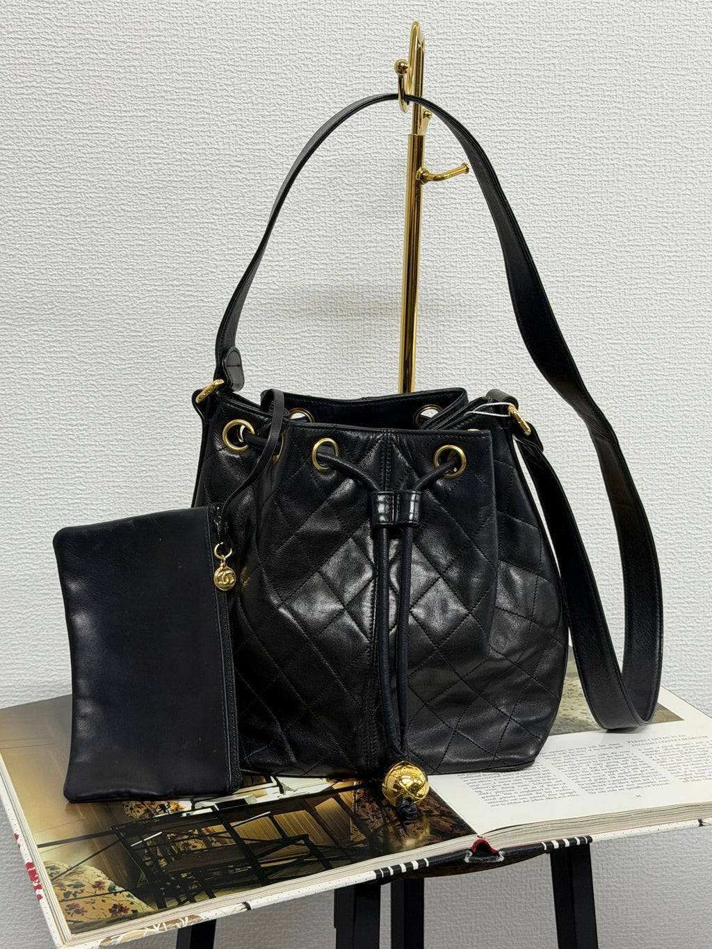 CHANEL Gold Ball Bucketbag