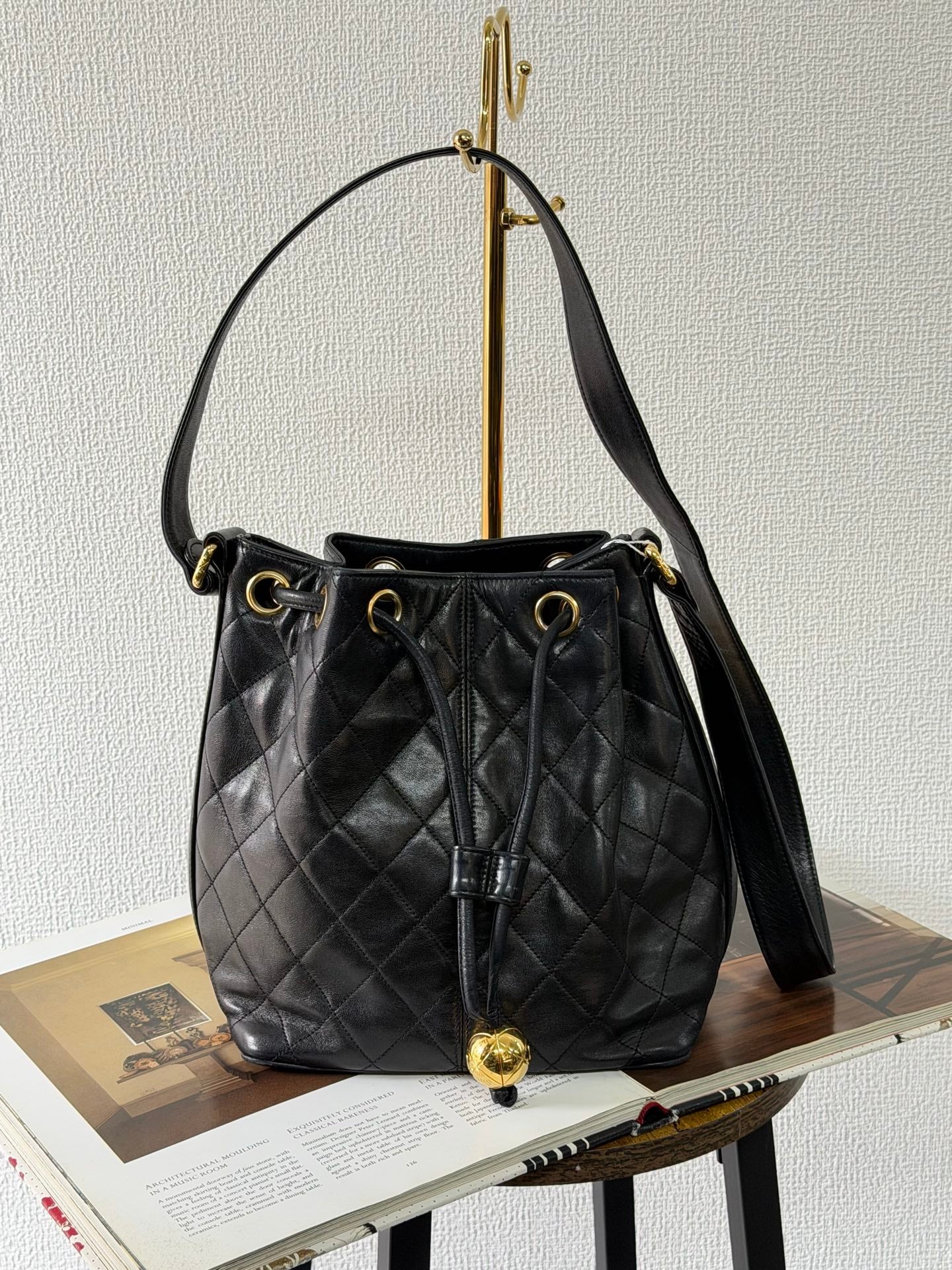 CHANEL Gold Ball Bucketbag