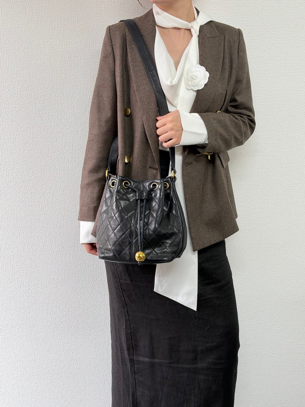 CHANEL Gold Ball Bucketbag