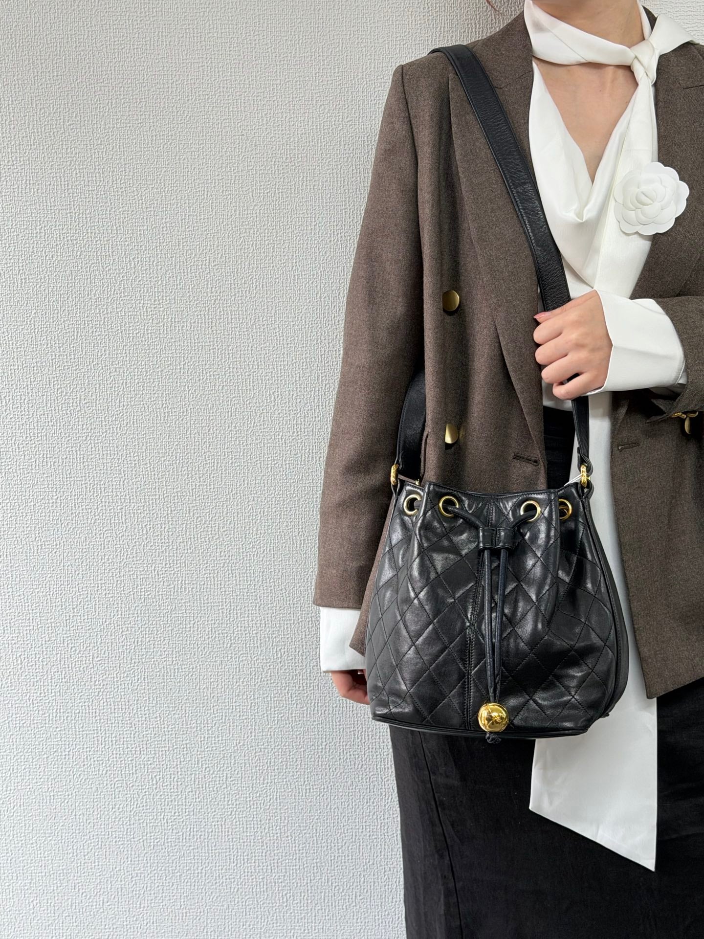 CHANEL Gold Ball Bucketbag