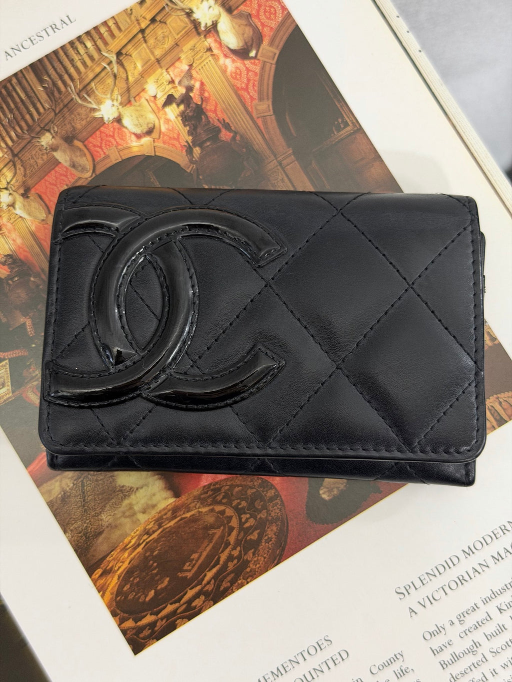 CHANEL Cambon Trifold Wallet