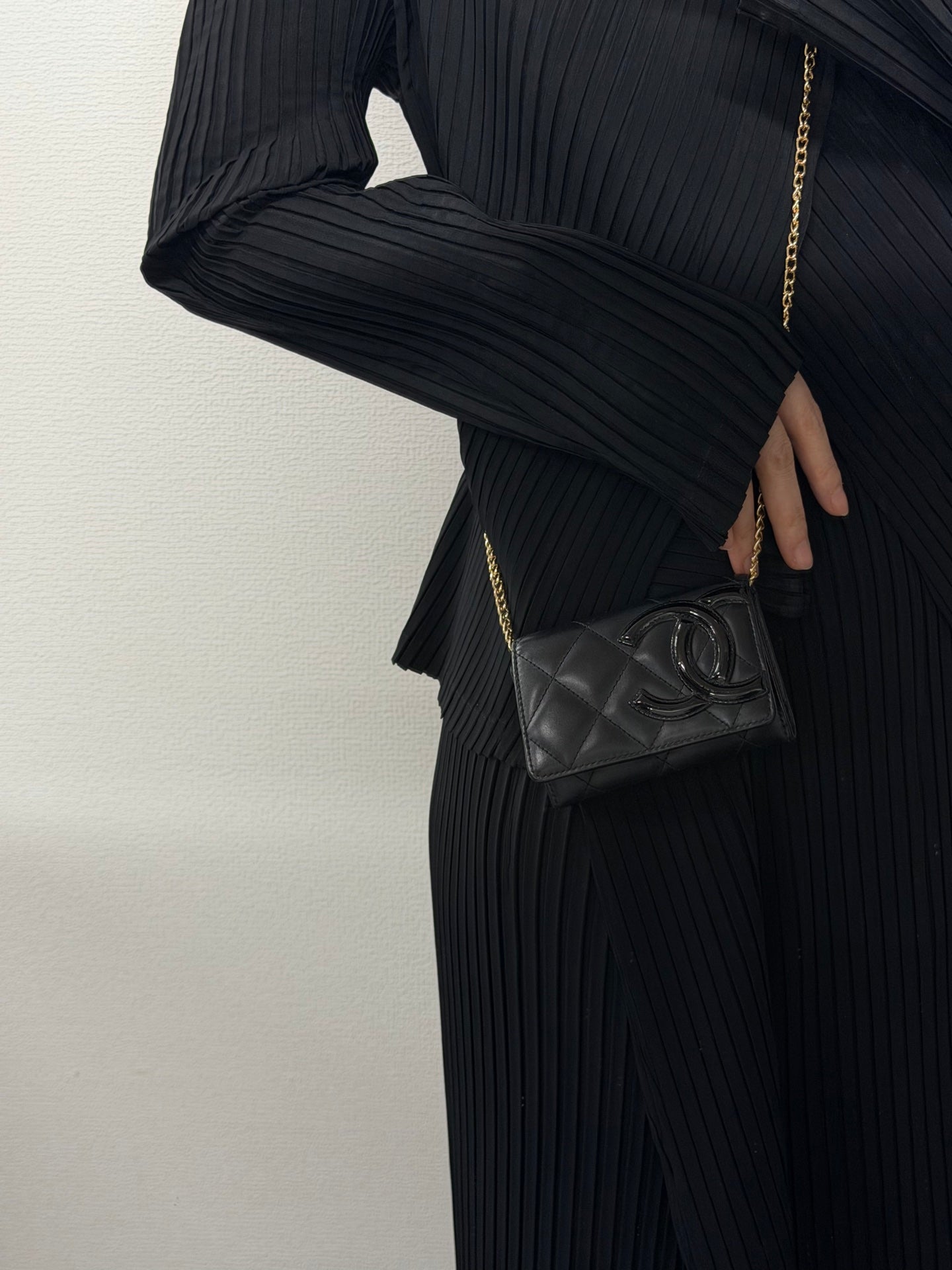 CHANEL Cambon Trifold Wallet