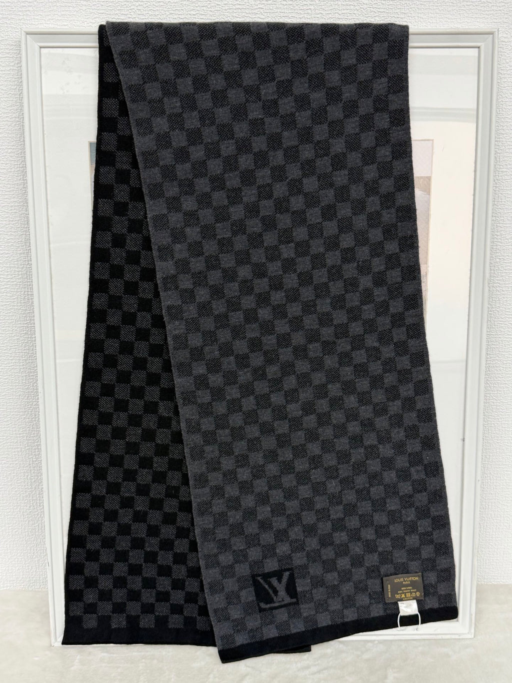LOUIS VUITTON Damier Wool Scarf