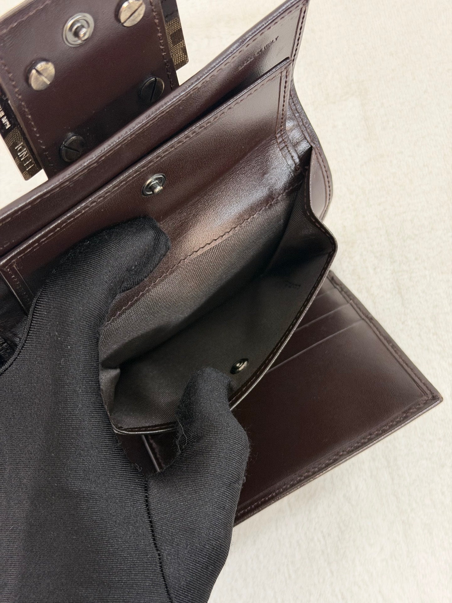 FENDI Zucchino Trifold Wallet