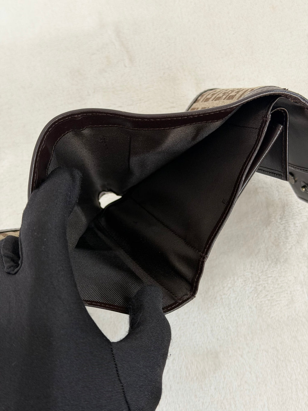 FENDI Zucchino Trifold Wallet