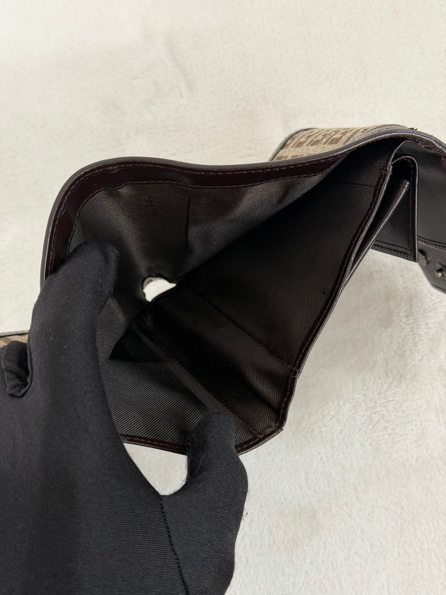 FENDI Zucchino Trifold Wallet