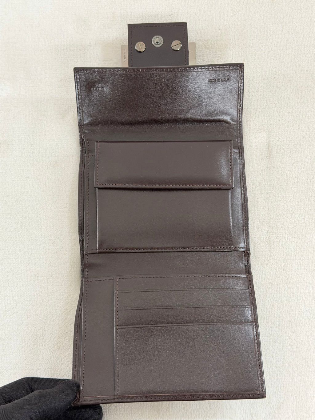 FENDI Zucchino Trifold Wallet