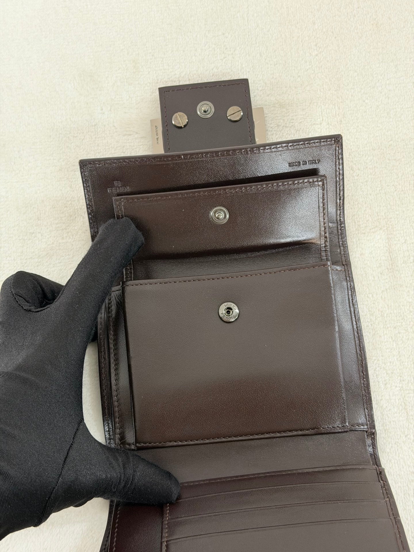 FENDI Zucchino Trifold Wallet