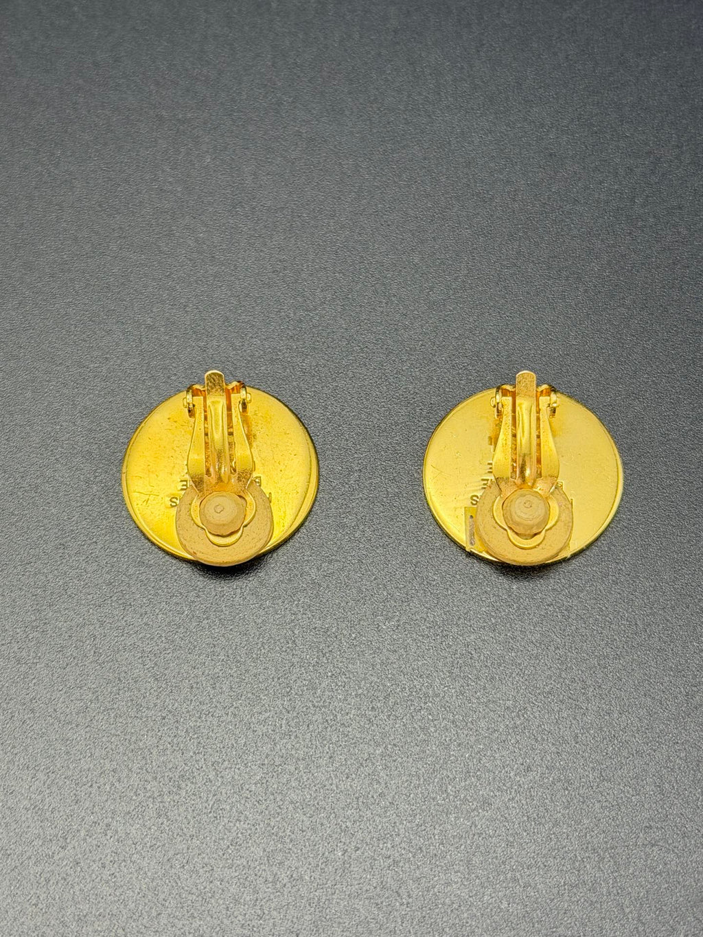 HERMES Gold Coin Earring