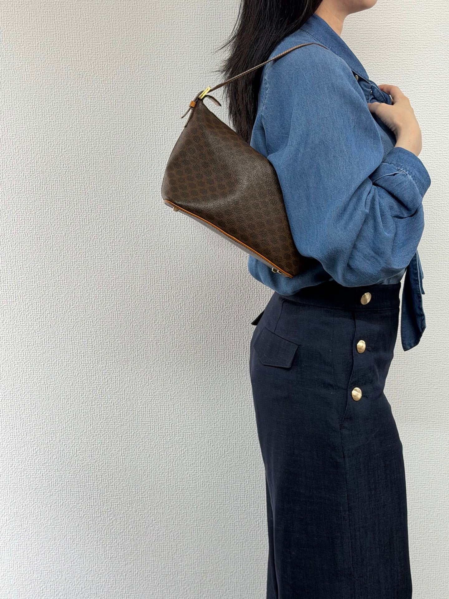 CELINE Macadam  2WAY Hobo bag