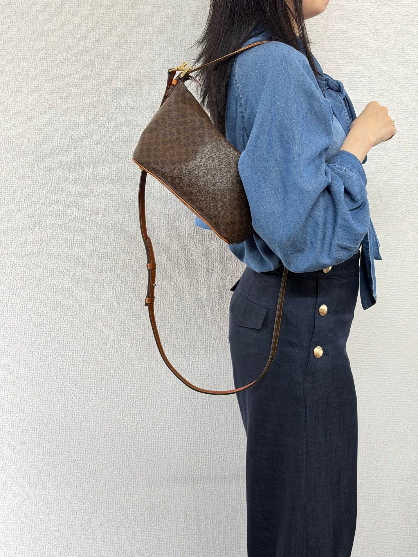 CELINE Macadam  2WAY Hobo bag