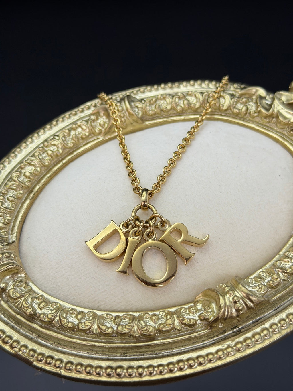 CHRISTIAN DIOR  Dior  Logo Necklace