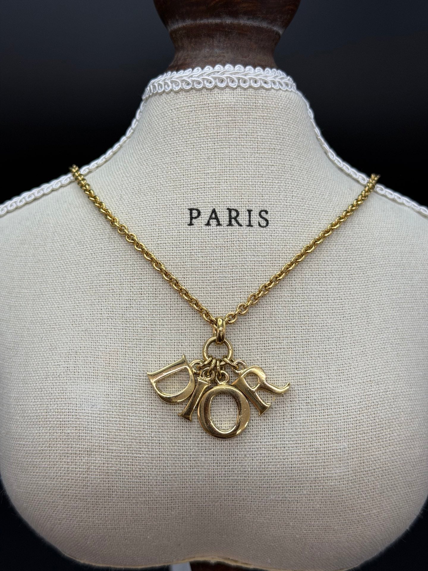 CHRISTIAN DIOR  Dior  Logo Necklace