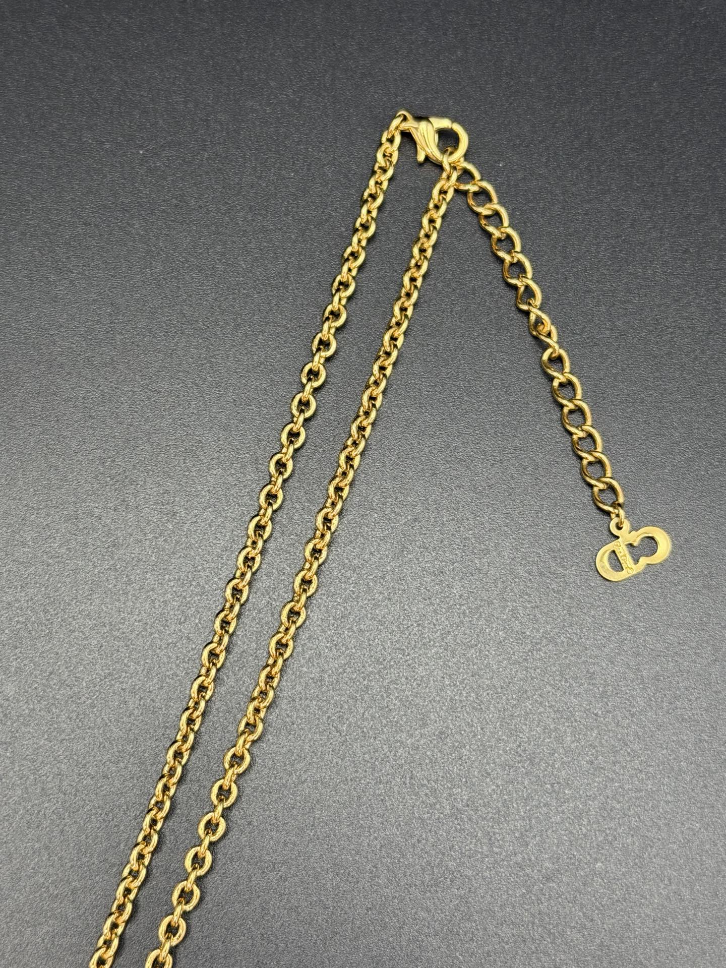 CHRISTIAN DIOR  Dior  Logo Necklace
