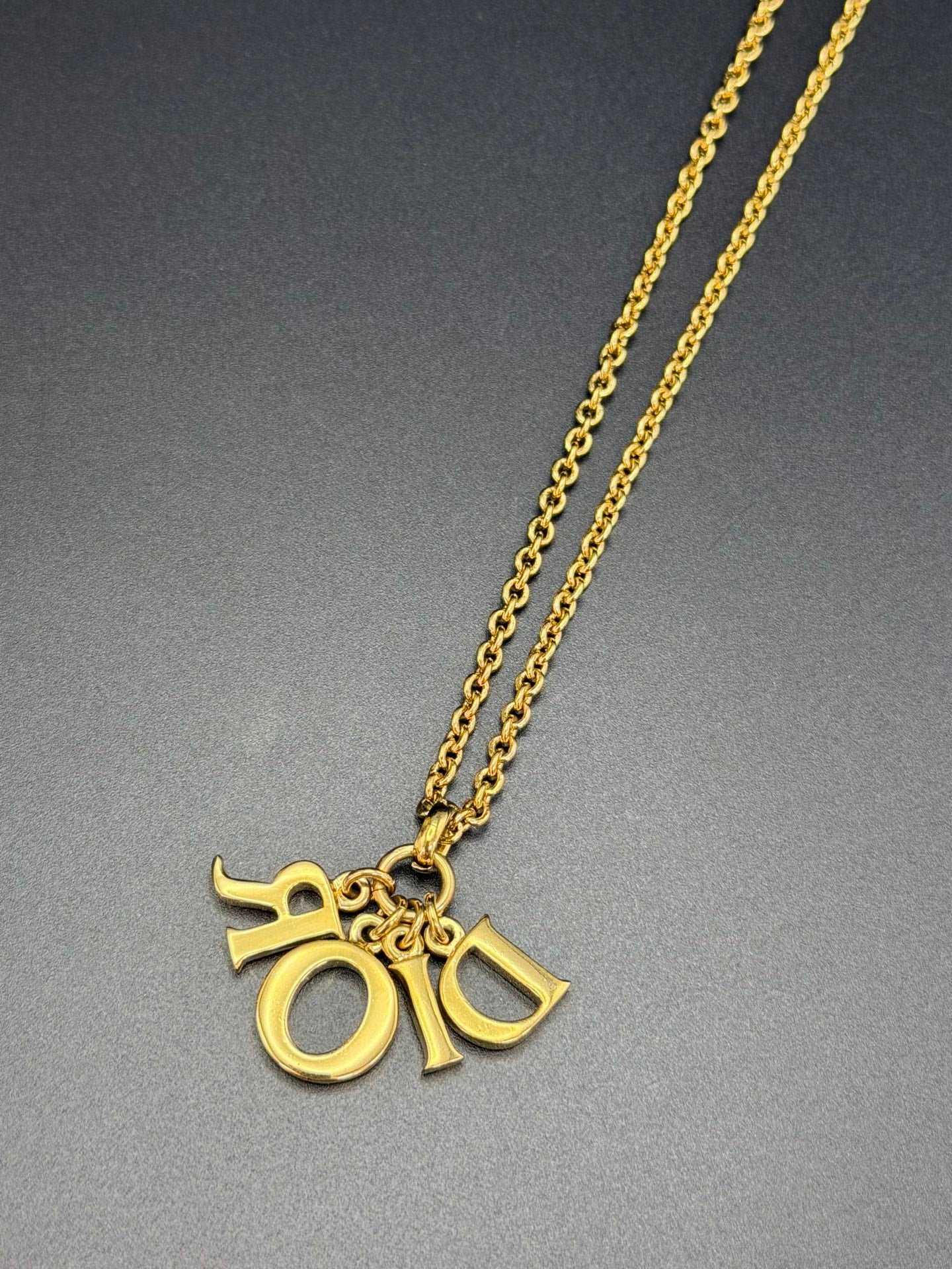 CHRISTIAN DIOR  Dior  Logo Necklace