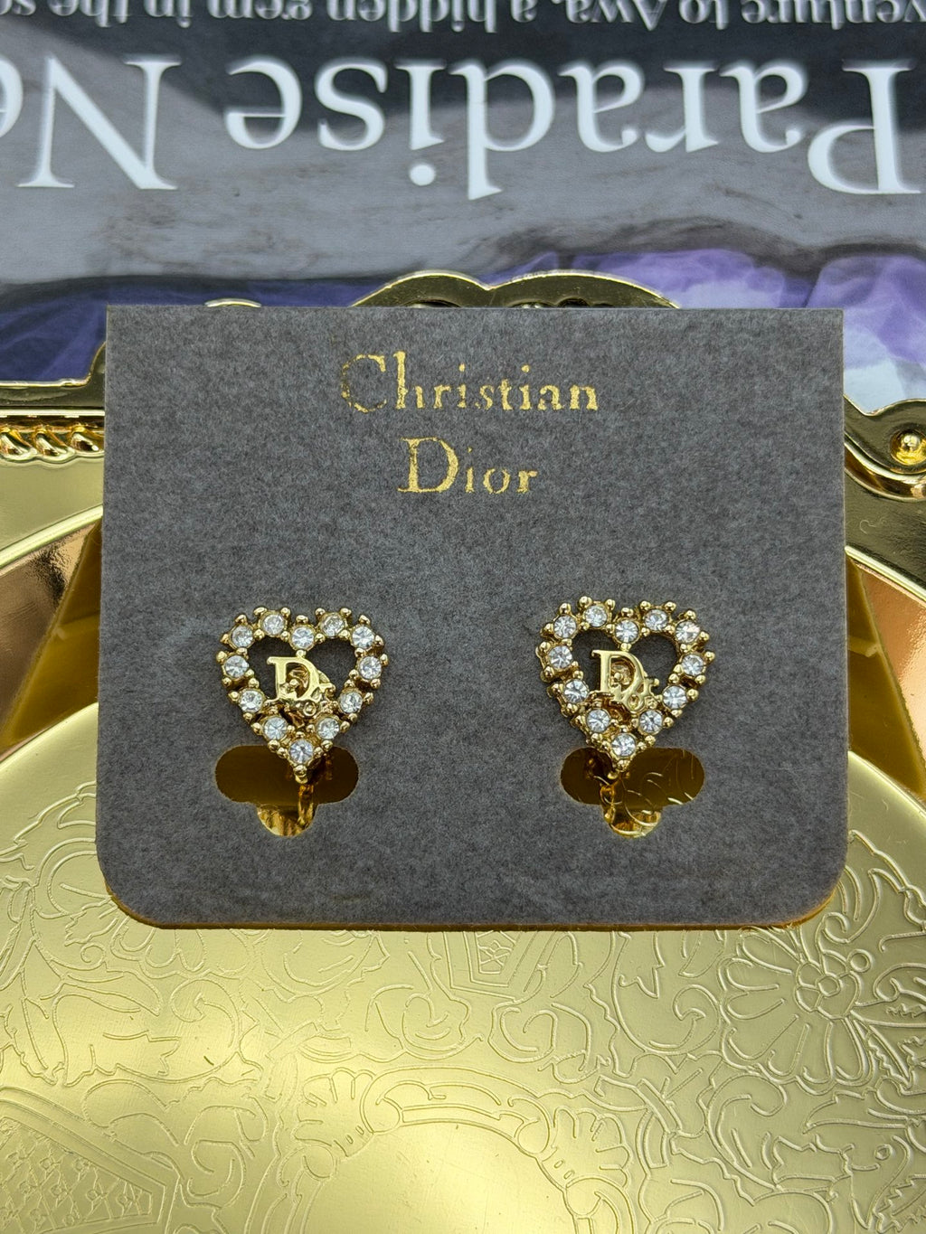 CHRISTIAN DIOR Heart-Shaped Earring