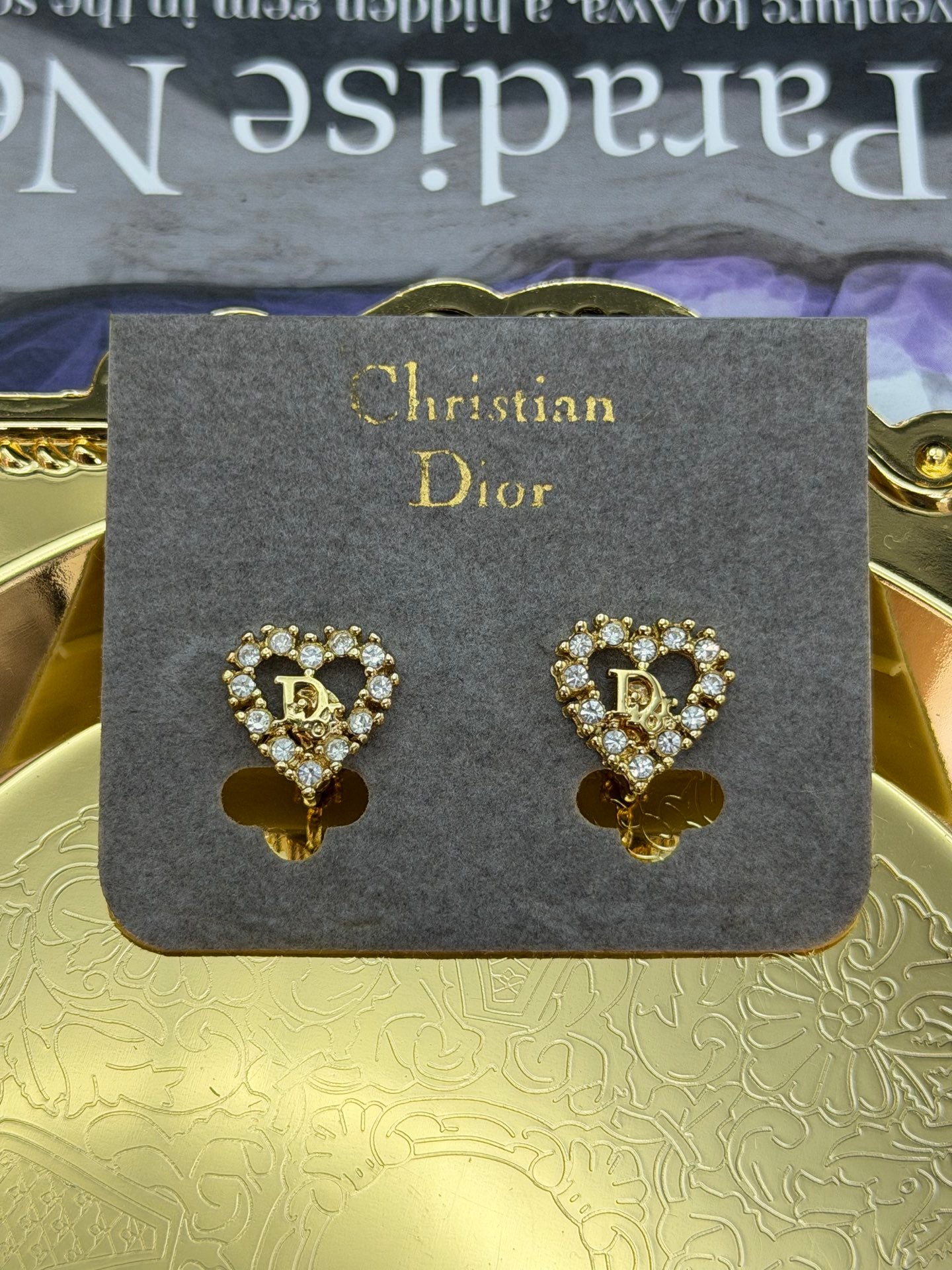 CHRISTIAN DIOR Heart-Shaped Earring