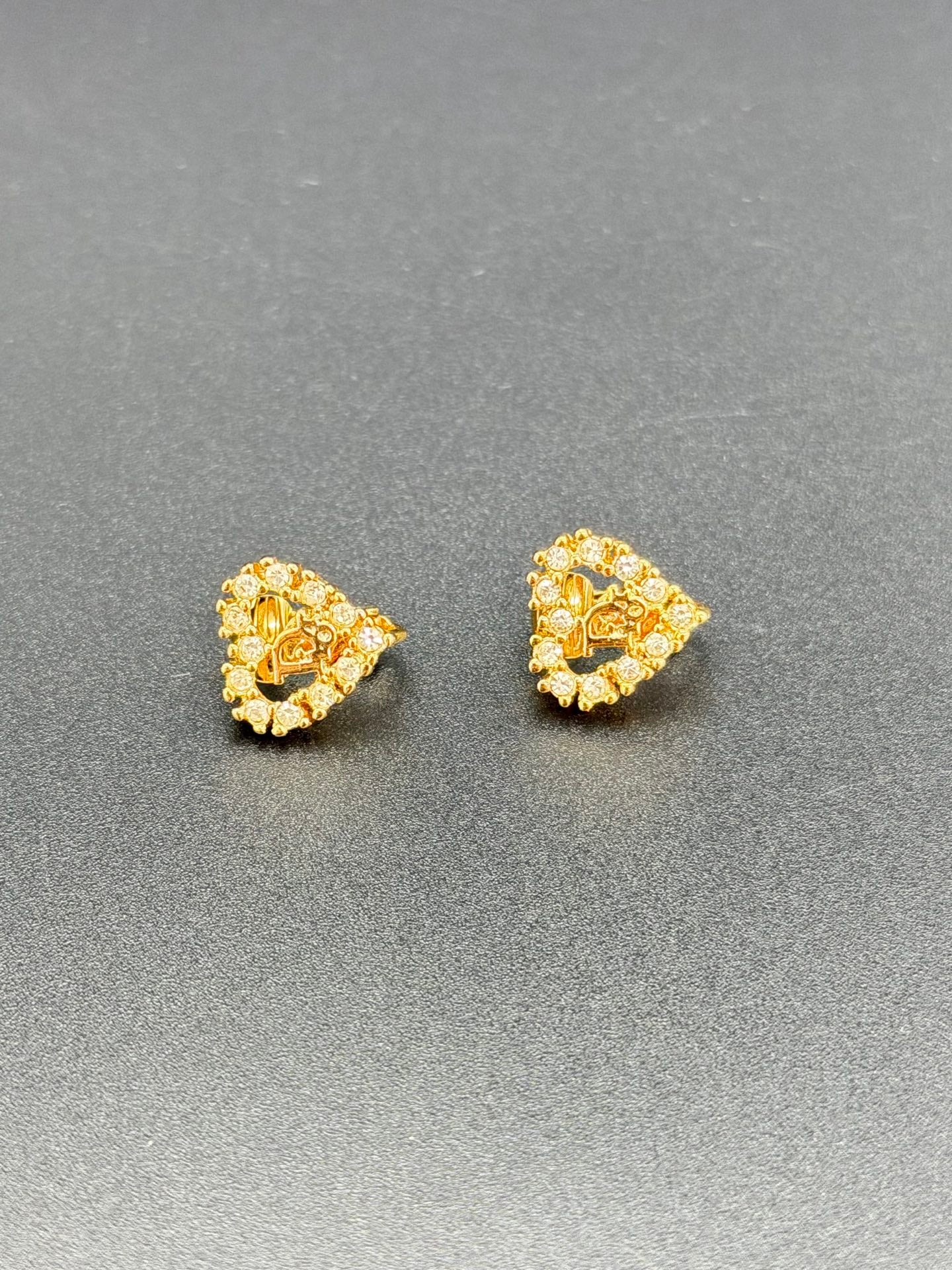 CHRISTIAN DIOR Heart-Shaped Earring