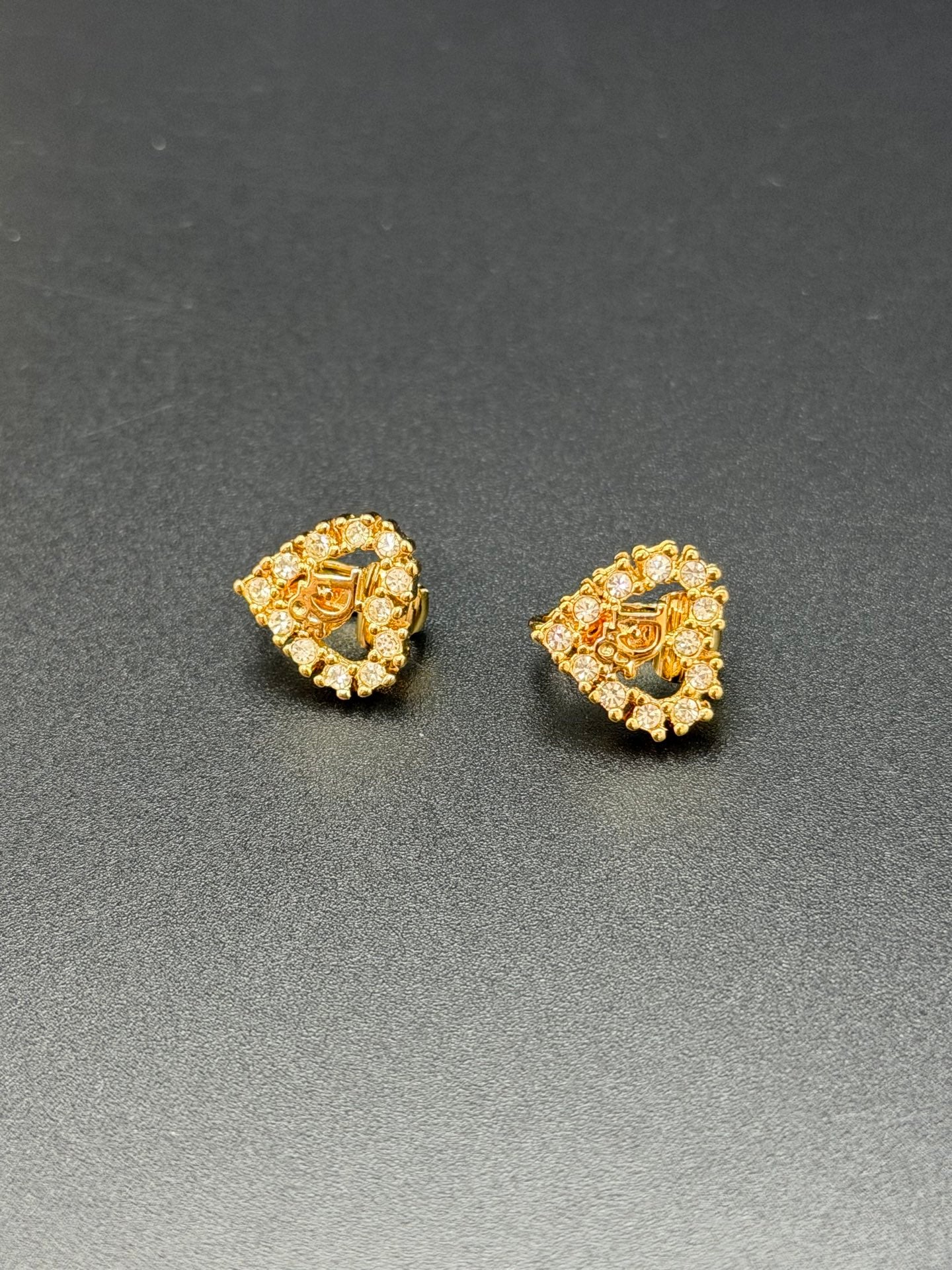 CHRISTIAN DIOR Heart-Shaped Earring