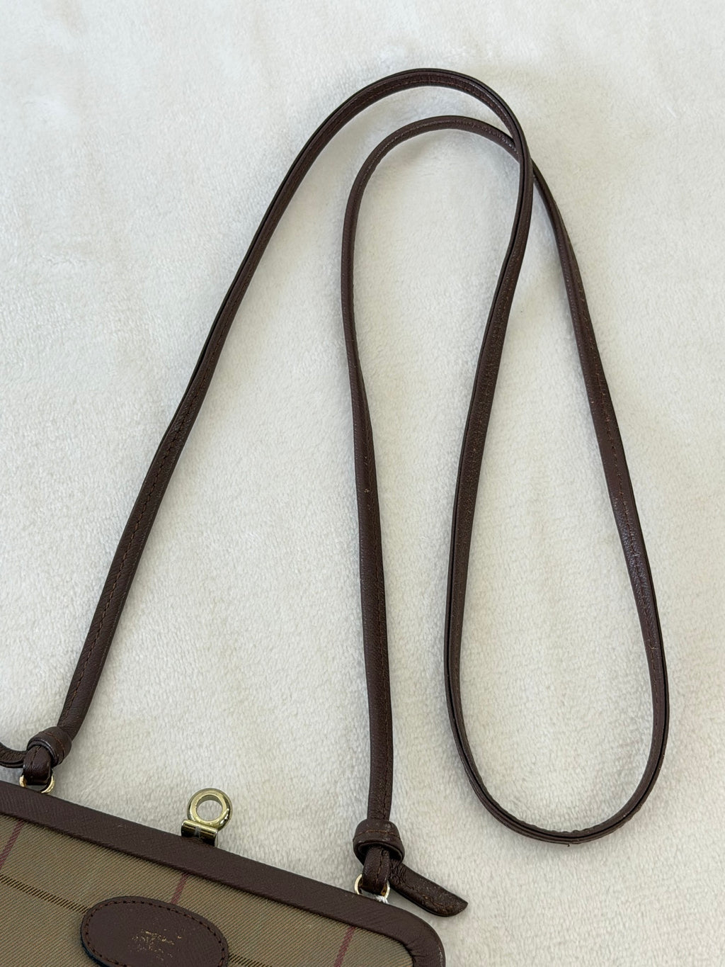 BURBERRY Kiss-Lock Check pattern Shoulderbag