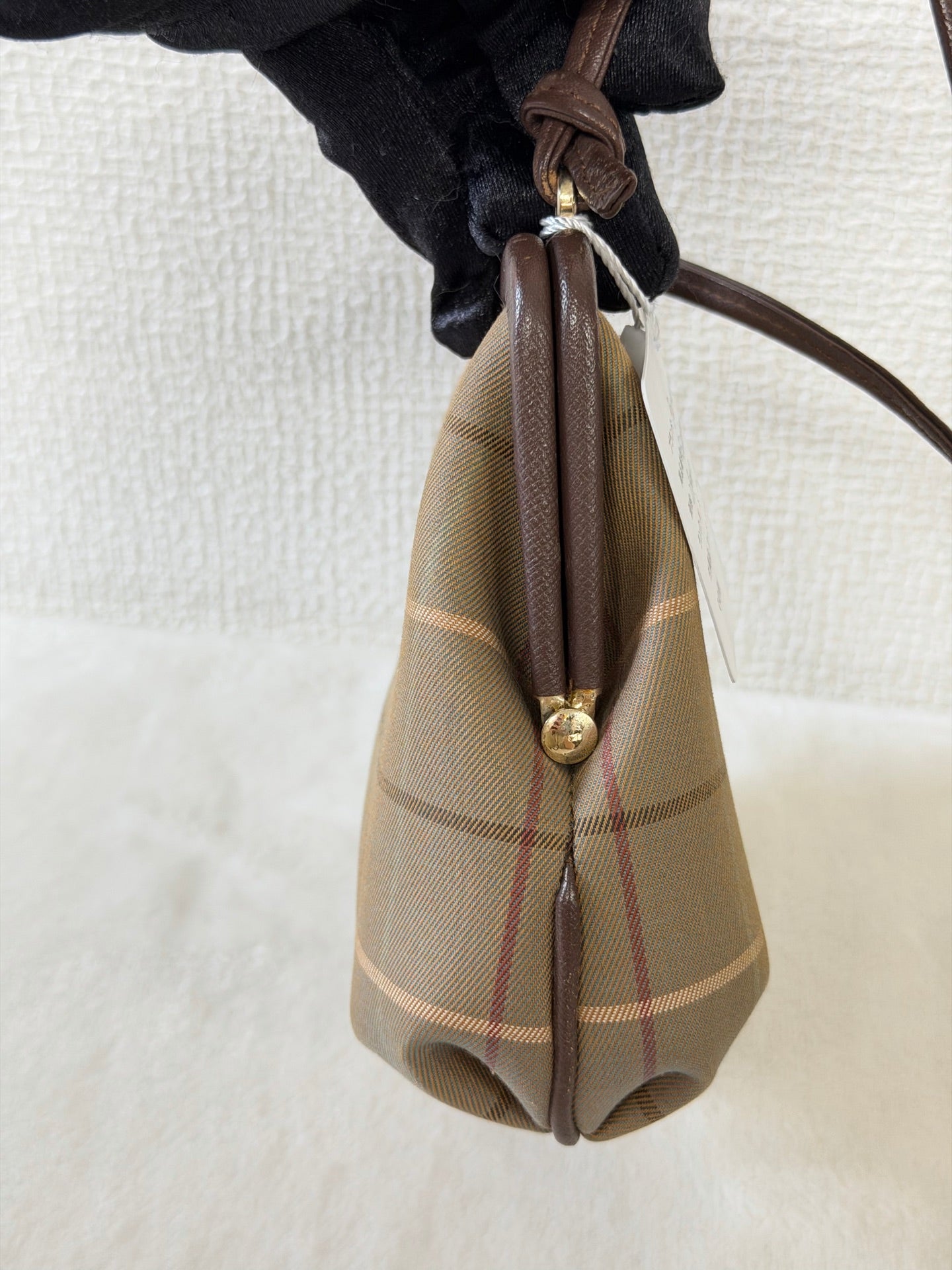 BURBERRY Kiss-Lock Check pattern Shoulderbag