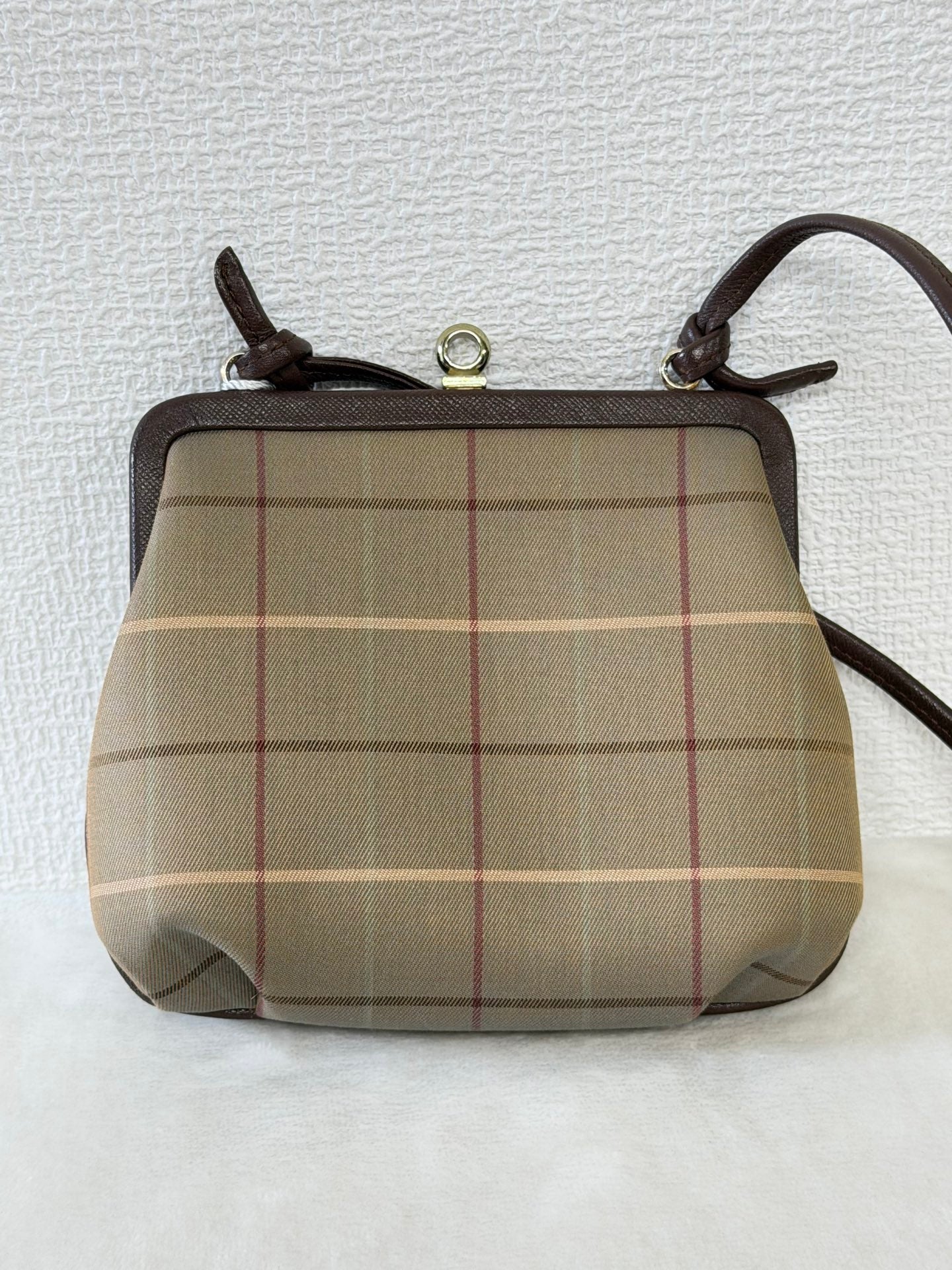 BURBERRY Kiss-Lock Check pattern Shoulderbag