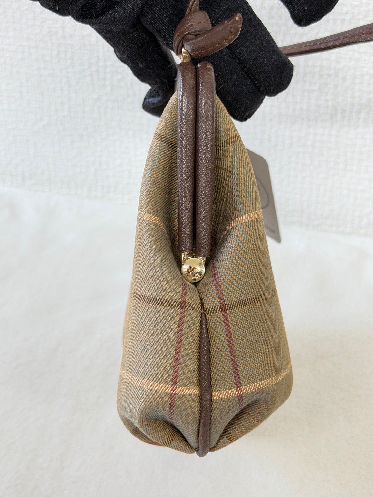 BURBERRY Kiss-Lock Check pattern Shoulderbag
