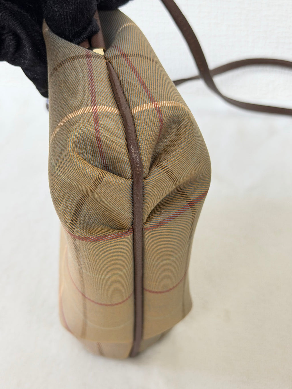 BURBERRY Kiss-Lock Check pattern Shoulderbag