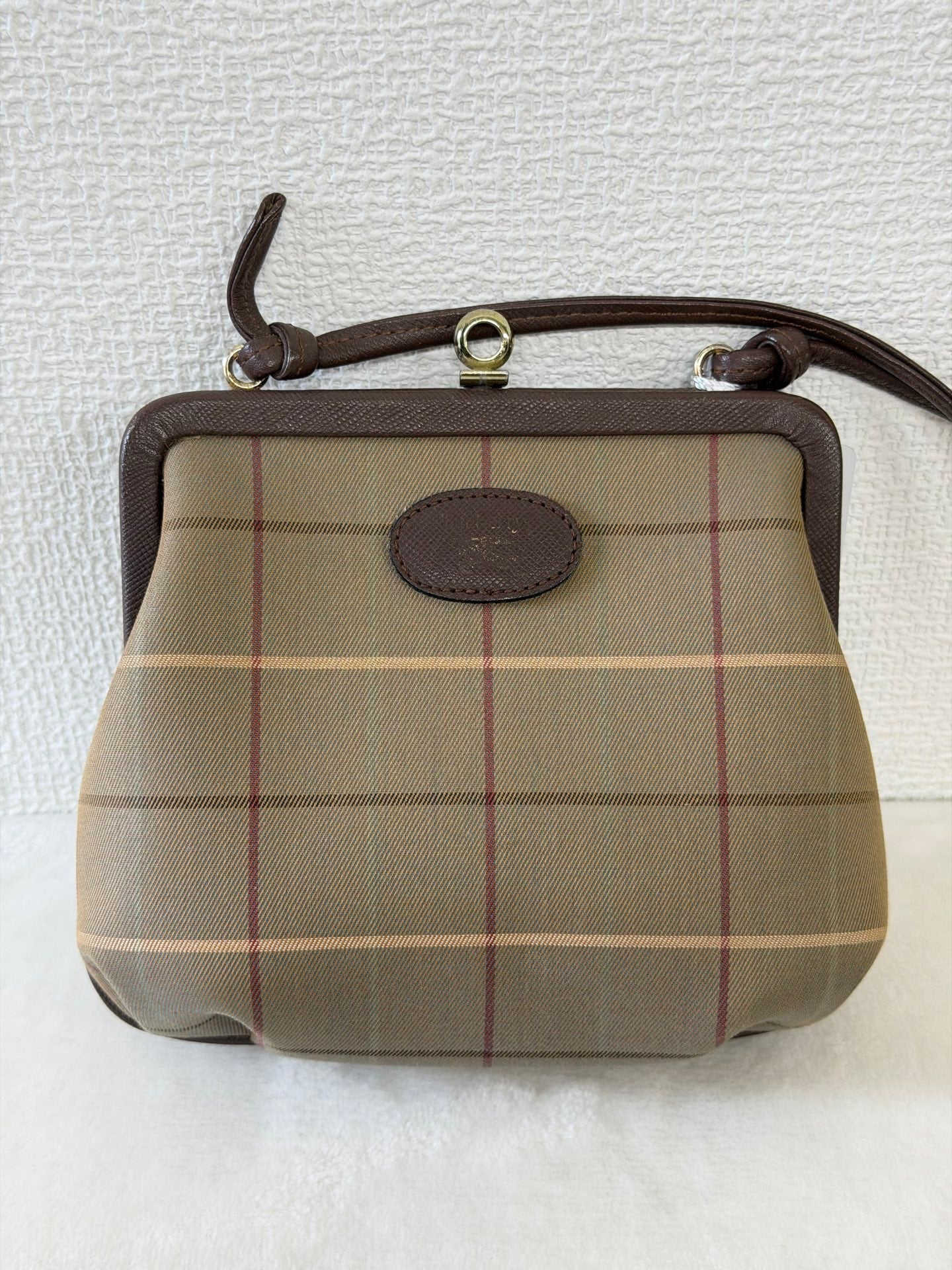 BURBERRY Kiss-Lock Check pattern Shoulderbag